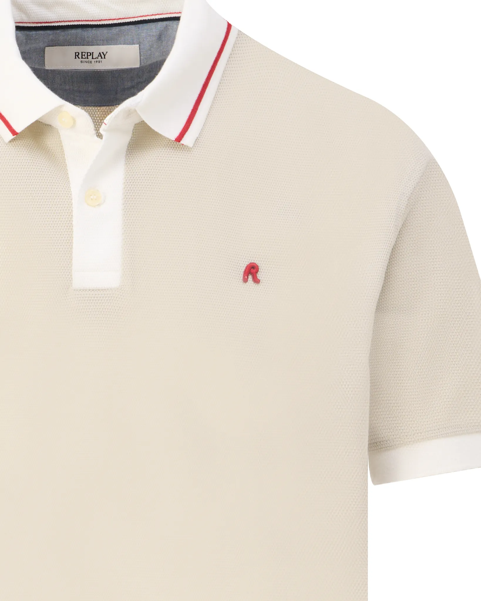 Replay Polo Ecru 110234-001-L