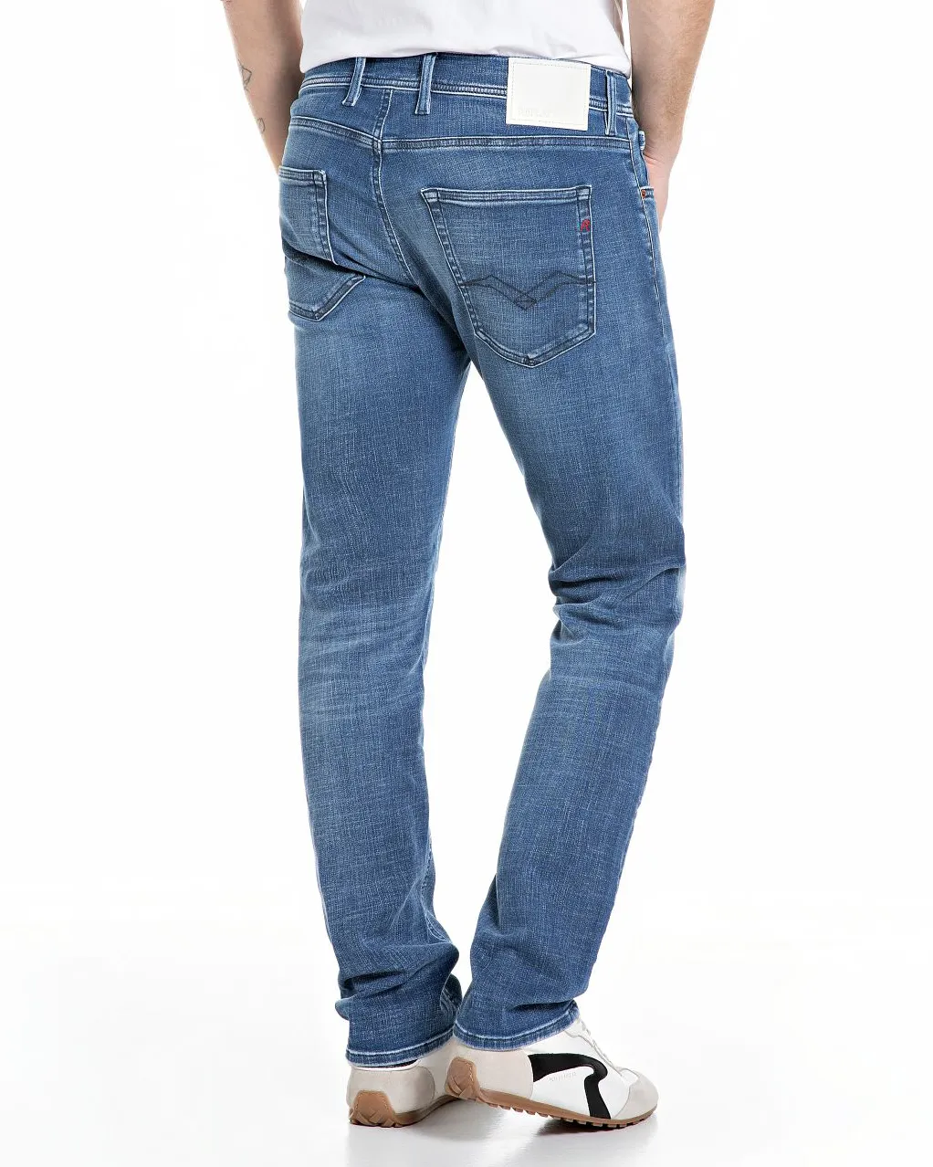 Replay Grover Hyperflex Jeans Blauw 110243-001-28/32
