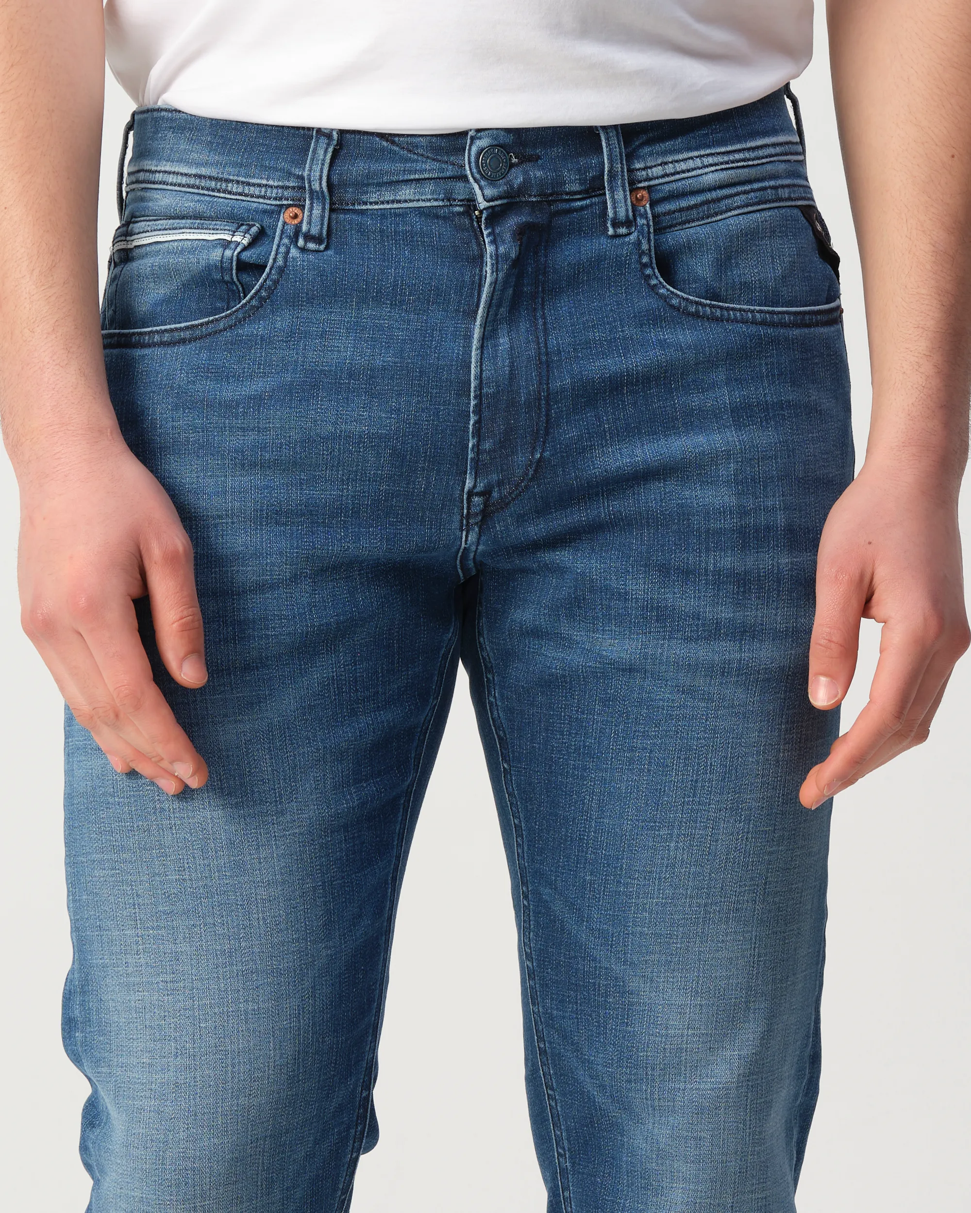 Replay Grover Hyperflex Jeans Blauw 110243-001-28/32