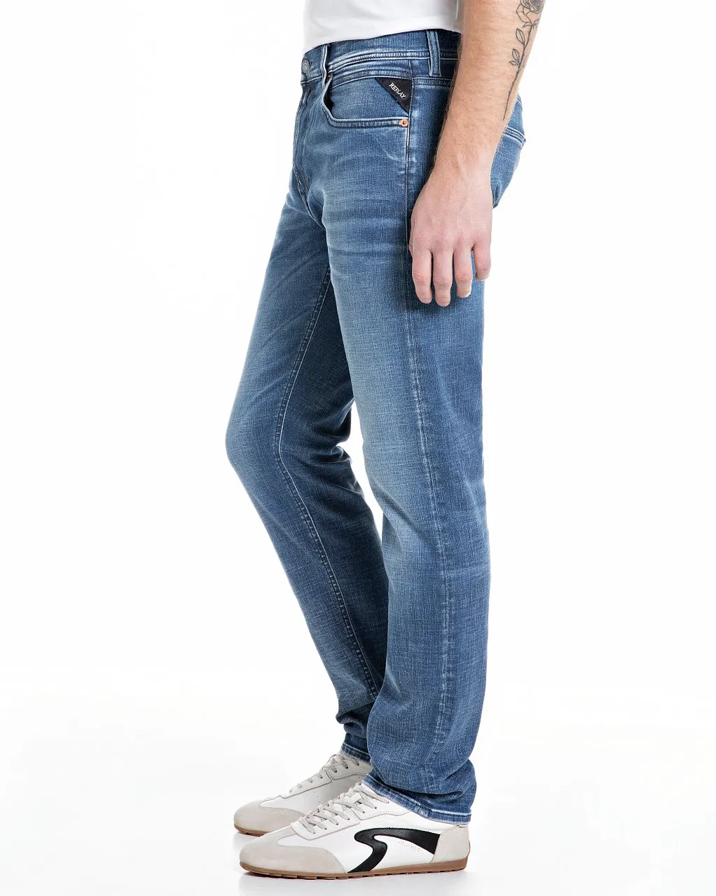 Replay Grover Hyperflex Jeans Blauw 110243-001-28/32