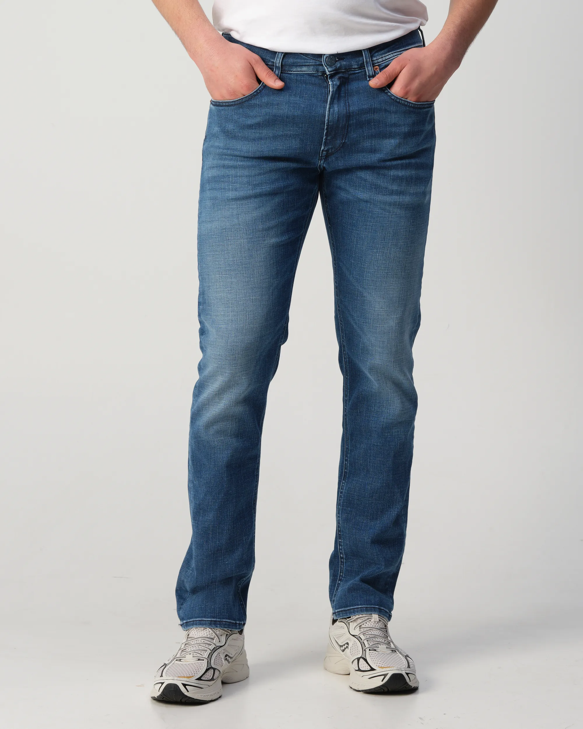 Replay Grover Hyperflex Jeans Blauw 110243-001-28/32