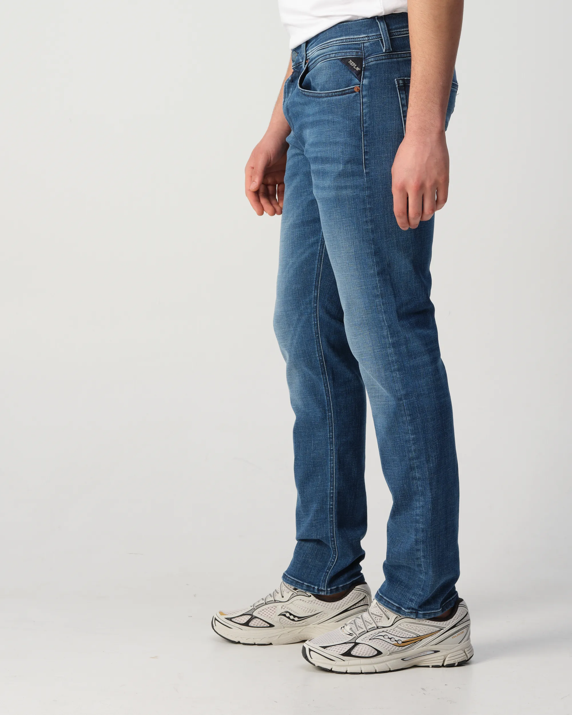 Replay Grover Hyperflex Jeans Blauw 110243-001-28/32