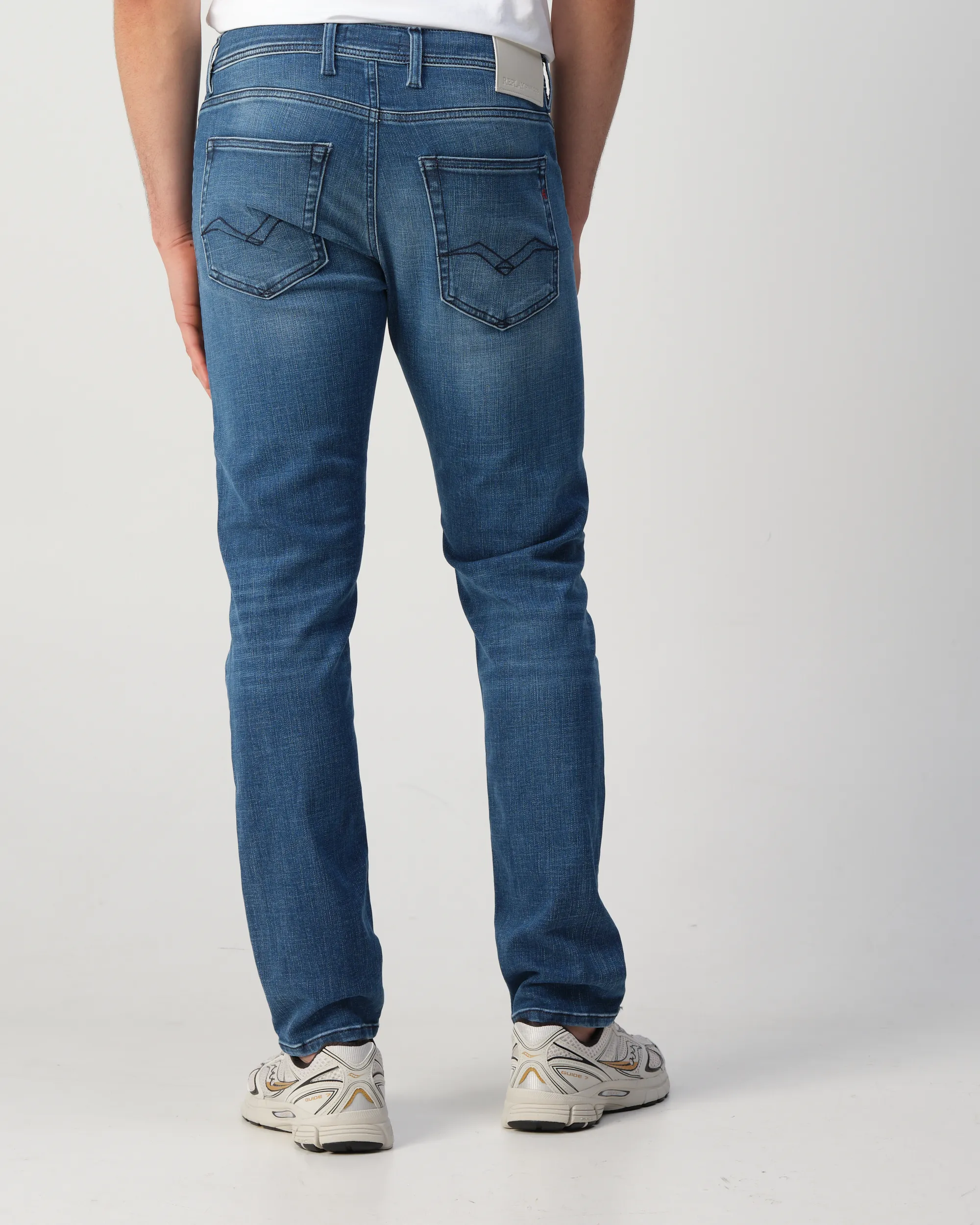 Replay Grover Hyperflex Jeans Blauw 110243-001-28/32