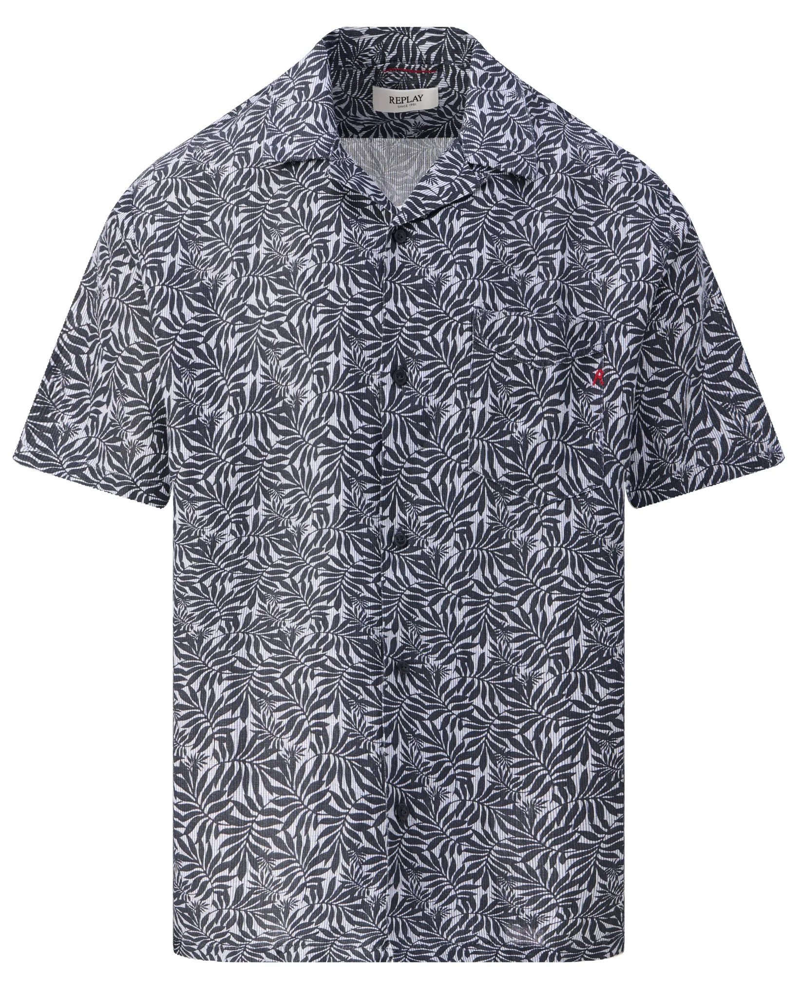 Replay Overshirt Blauw 110251-001-L