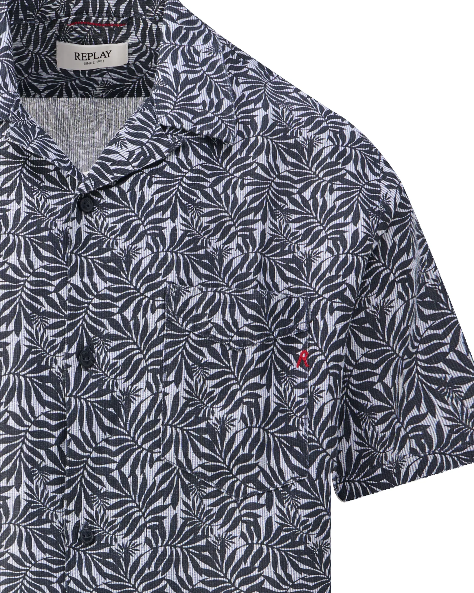 Replay Overshirt Blauw 110251-001-L