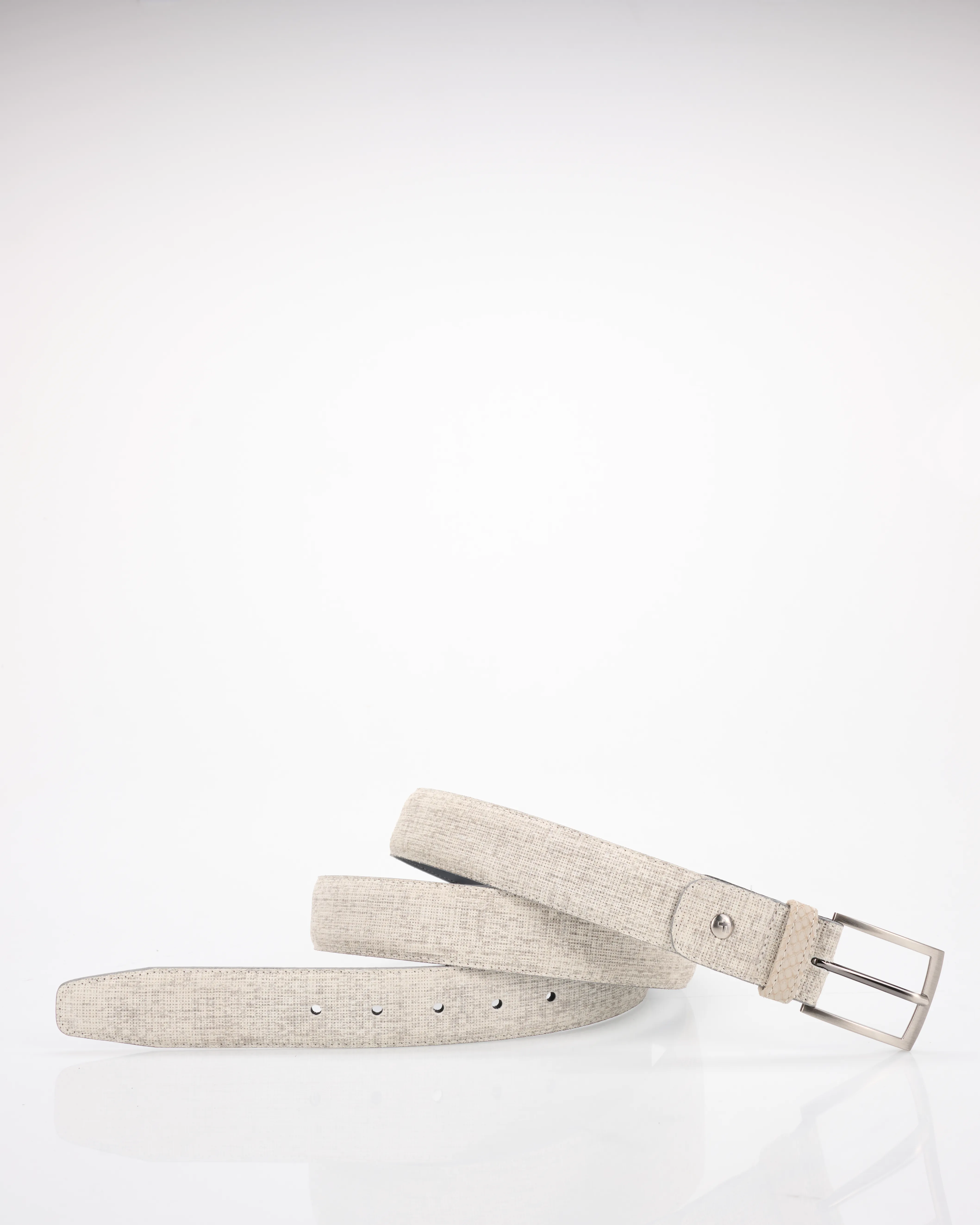 Floris van Bommel De Belter Geklede riem Licht grijs 110266-001-115