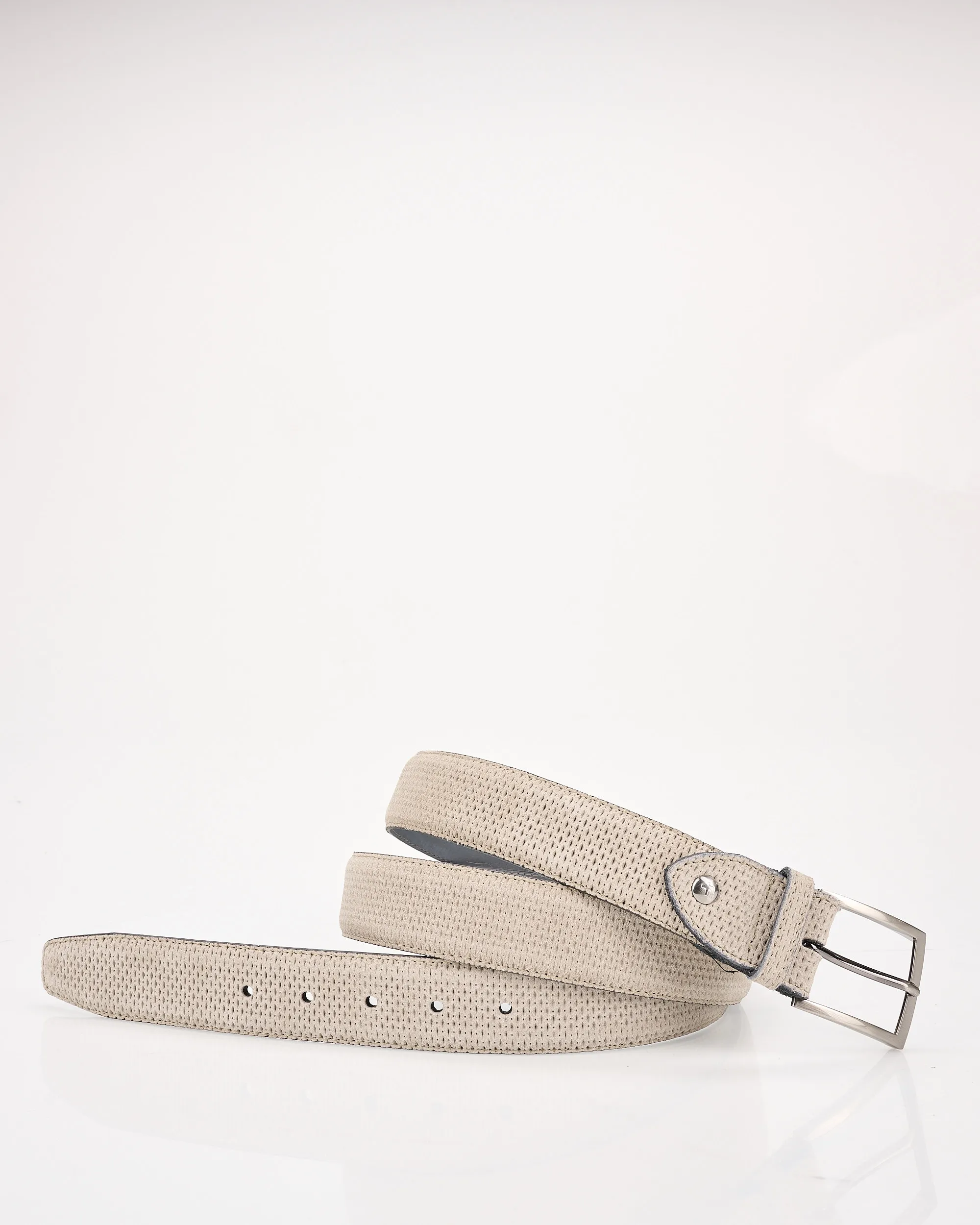 Floris van Bommel De Belter Geklede riem Licht grijs 110267-001-115