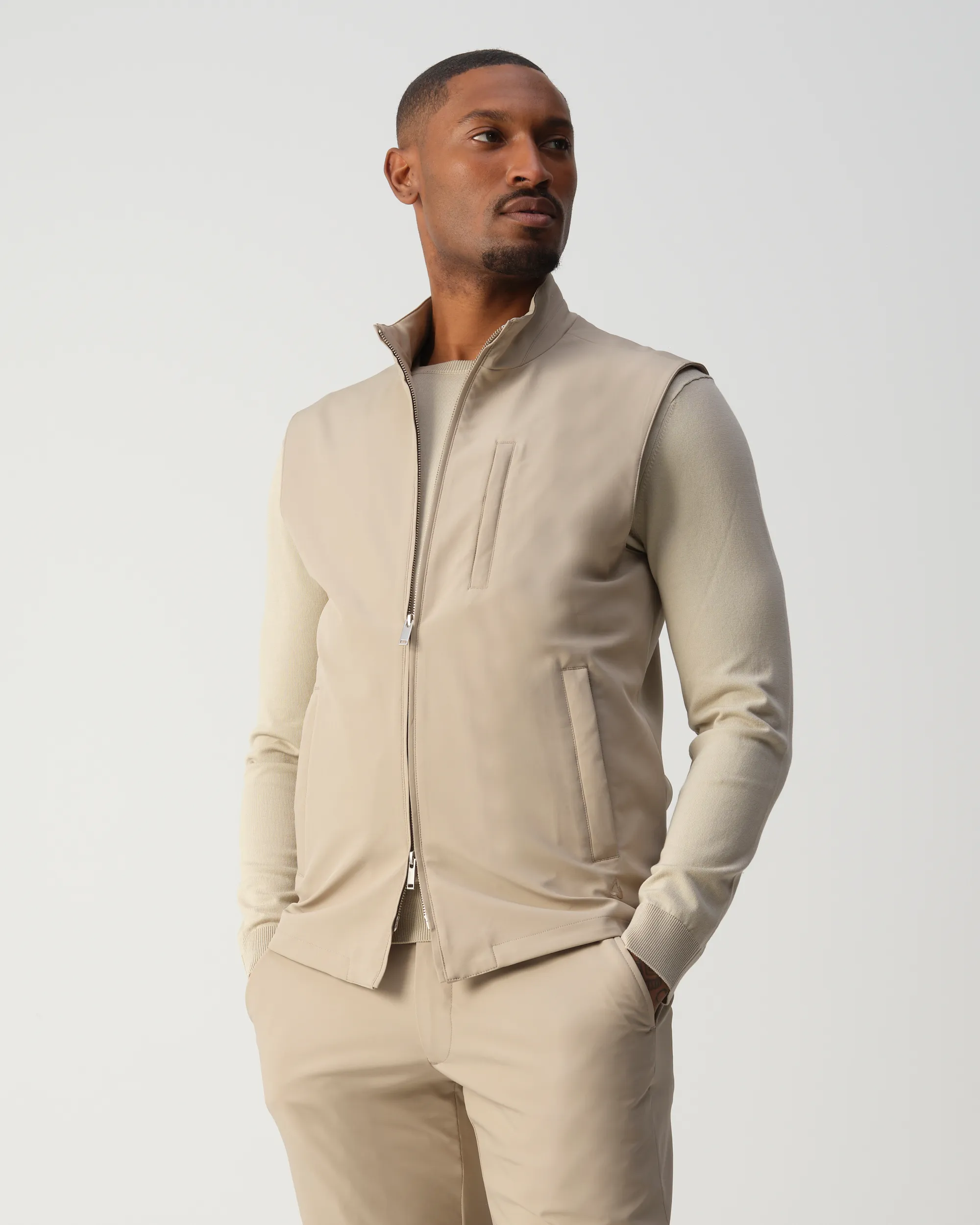 Vesper Strand Bodywarmer Beige uni 110290-001-46