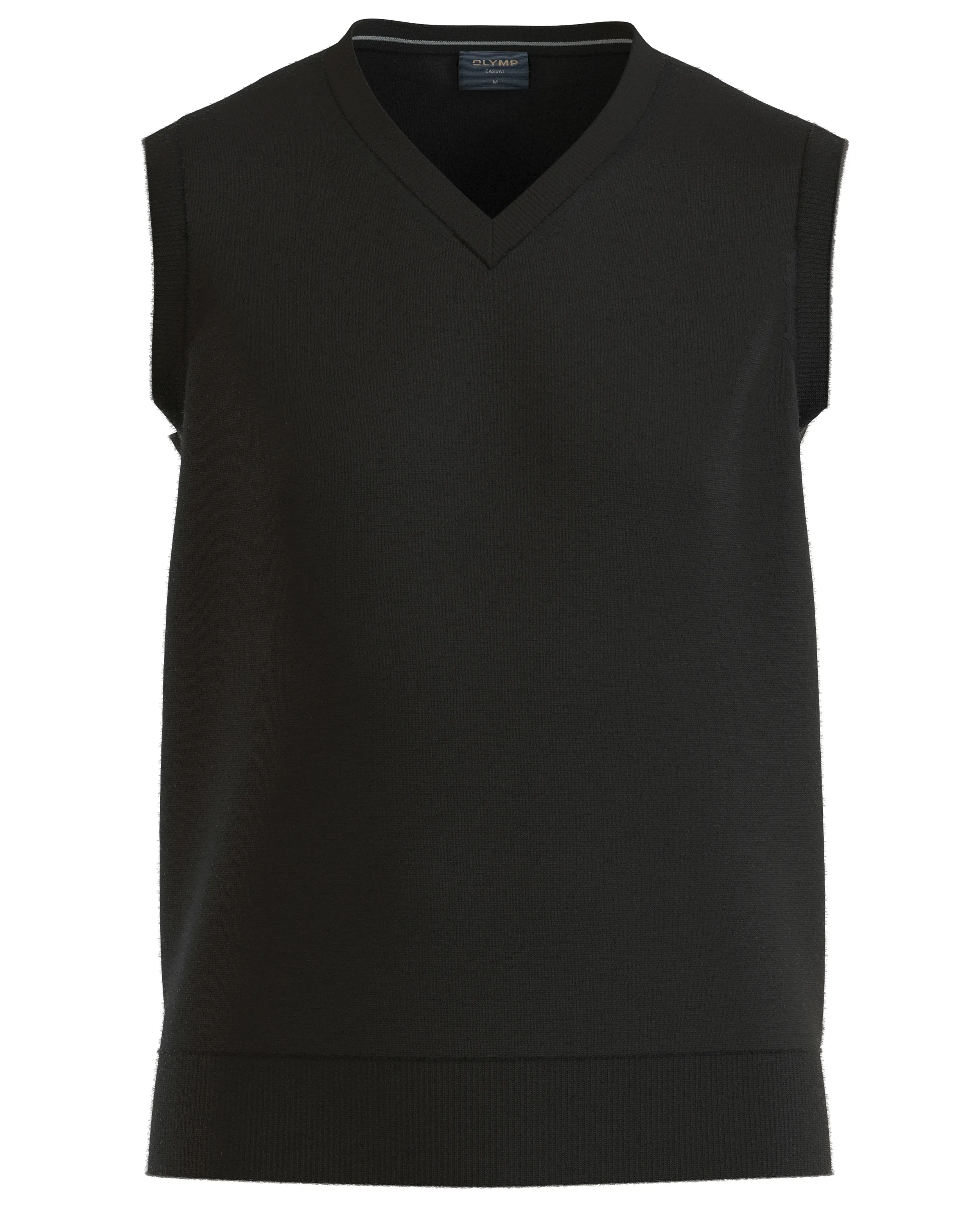 OLYMP Trui V-hals Zwart 110369-001-L