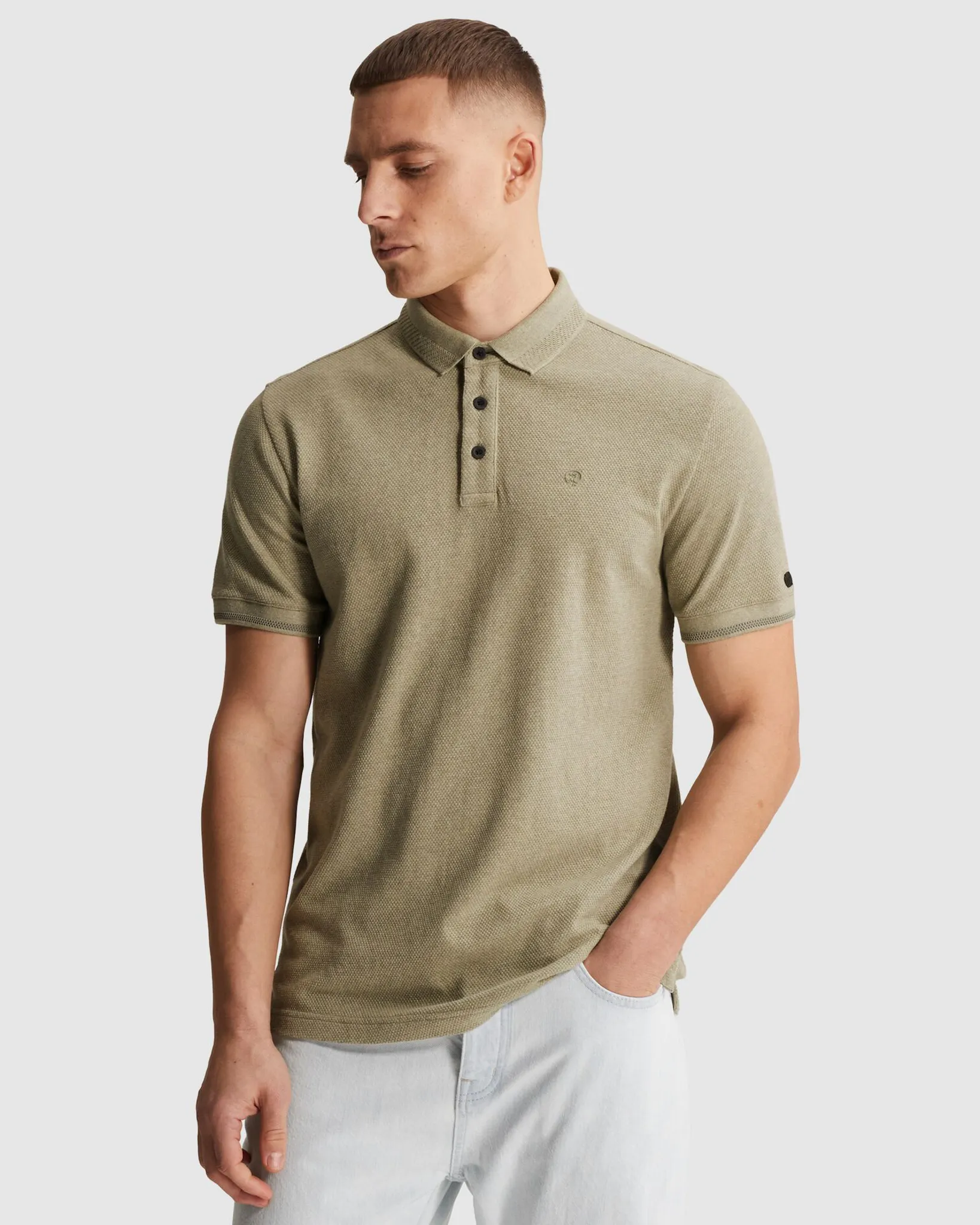 Cast Iron Polo Korte mouw Bruin 110377-001-L