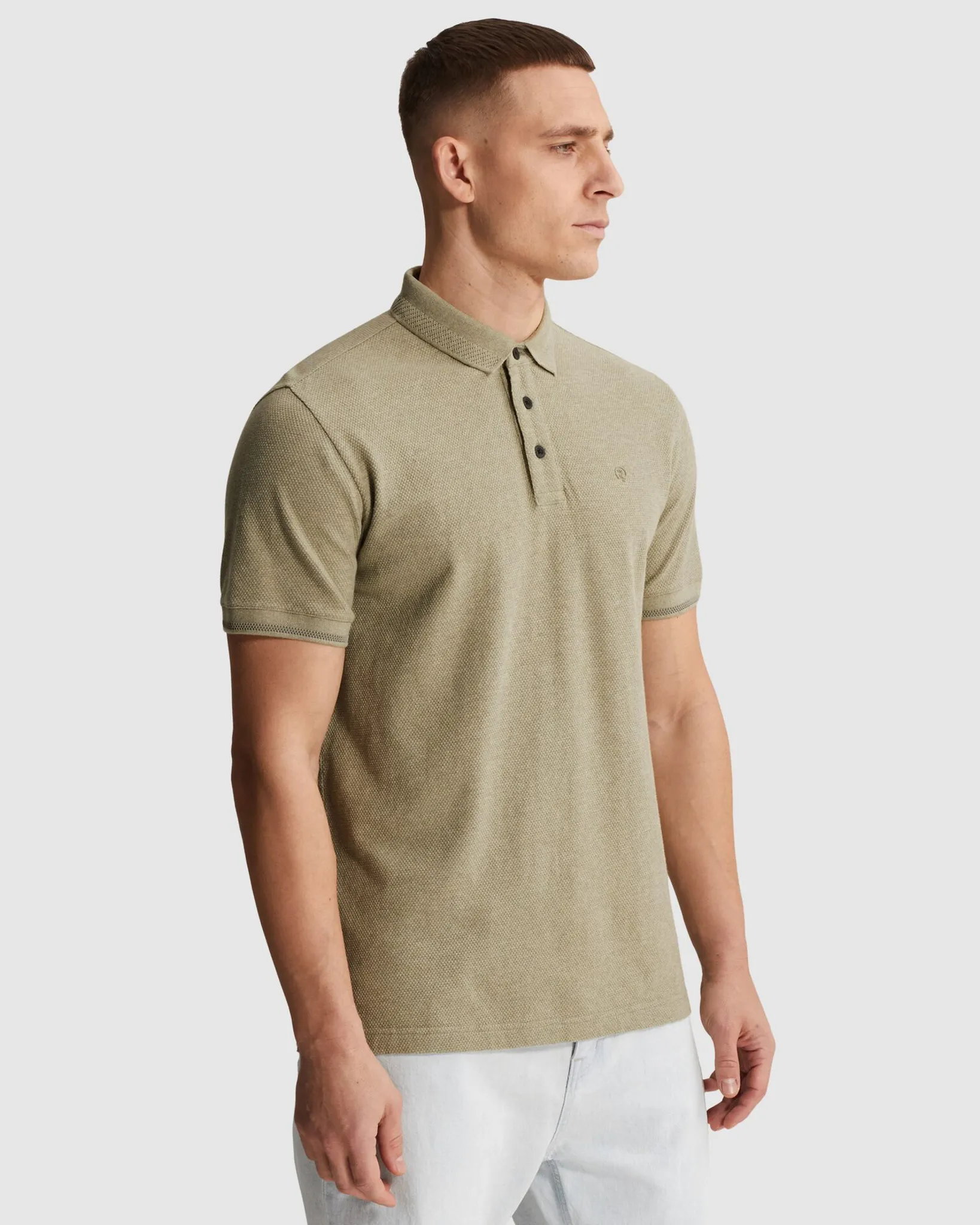 Cast Iron Polo Korte mouw Bruin 110377-001-L