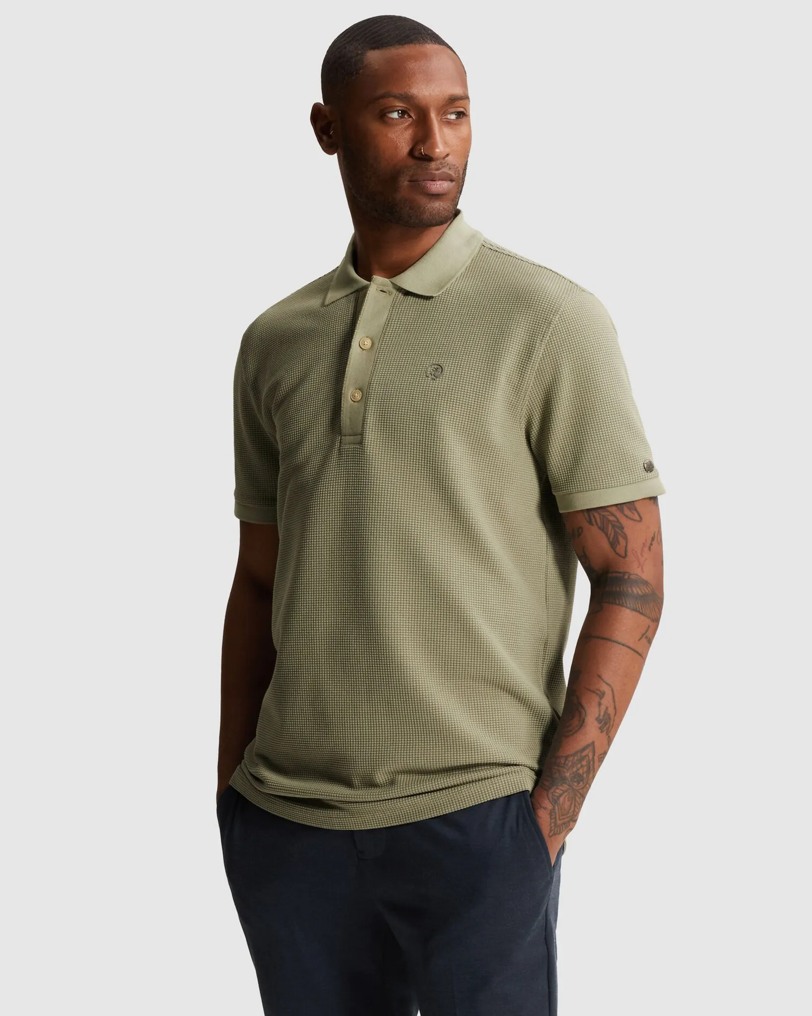 Cast Iron Polo Korte mouw Bruin 110378-001-L