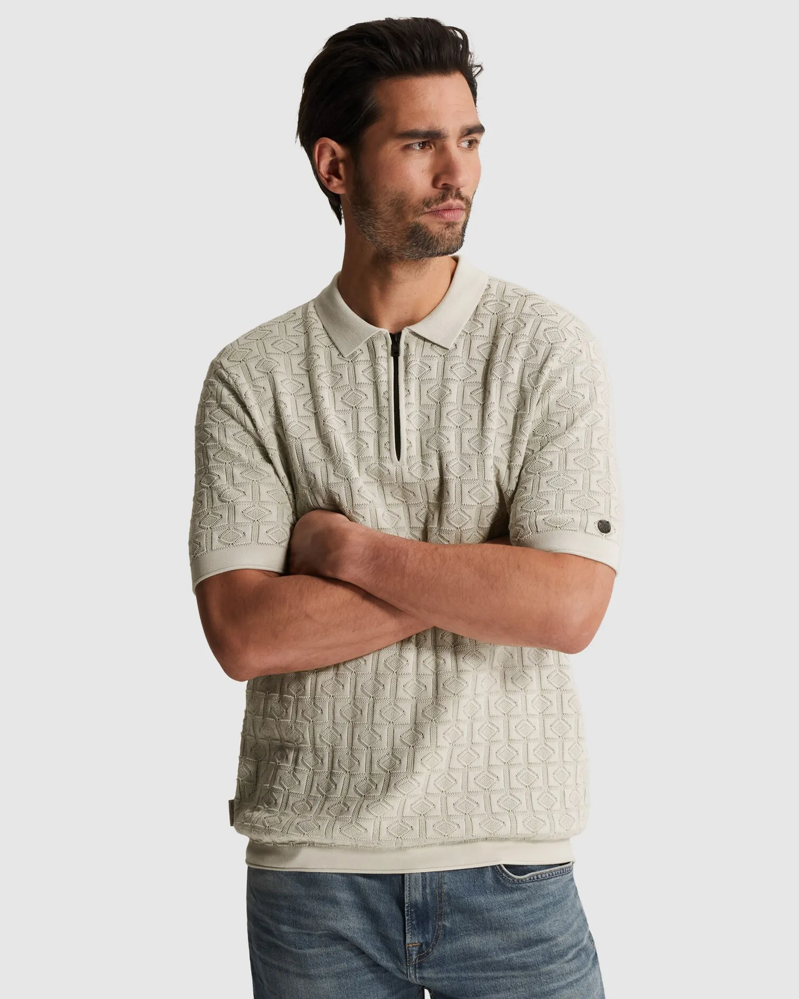 Cast Iron Polo Korte mouw Zilver 110379-001-L