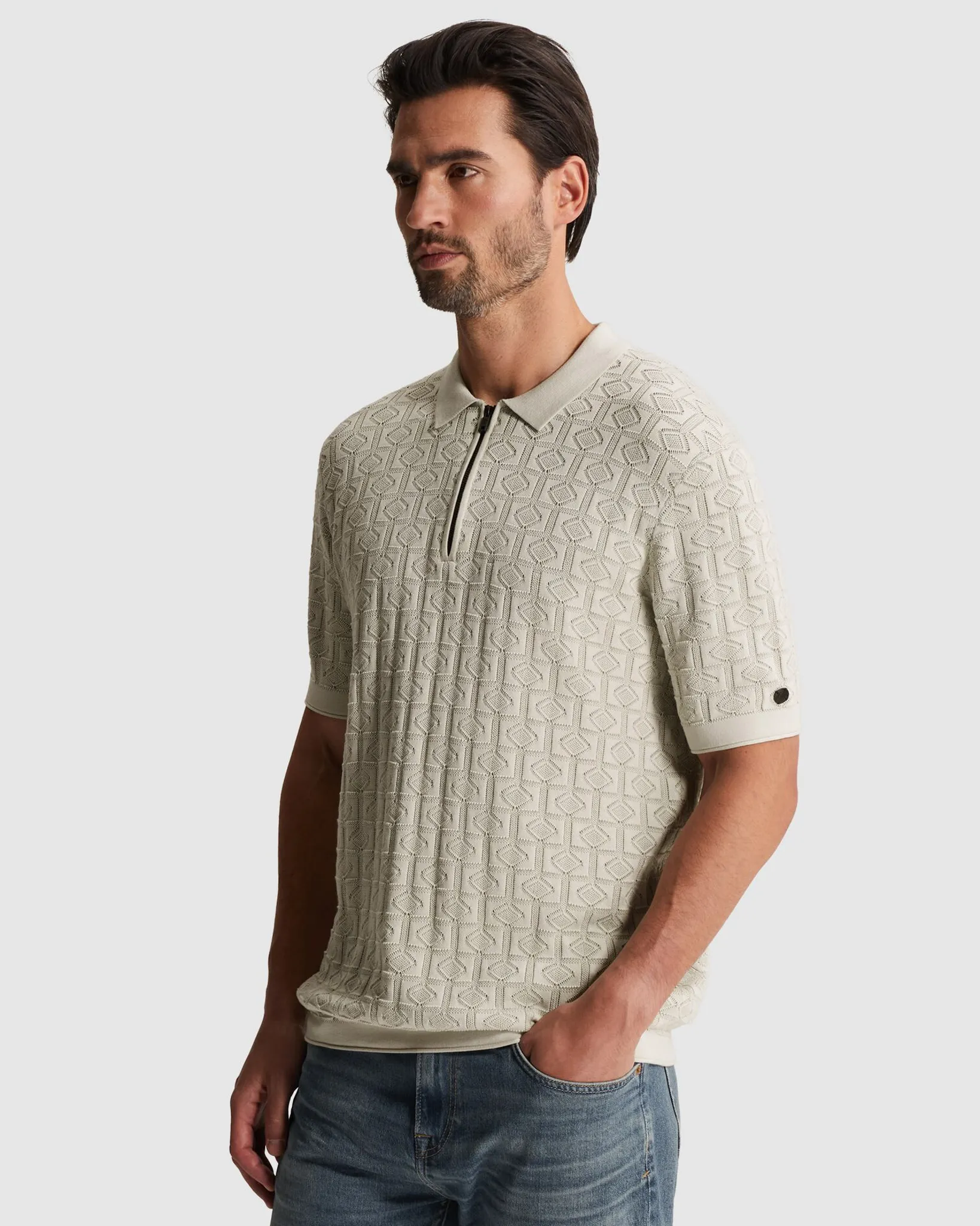 Cast Iron Polo Korte mouw Zilver 110379-001-L