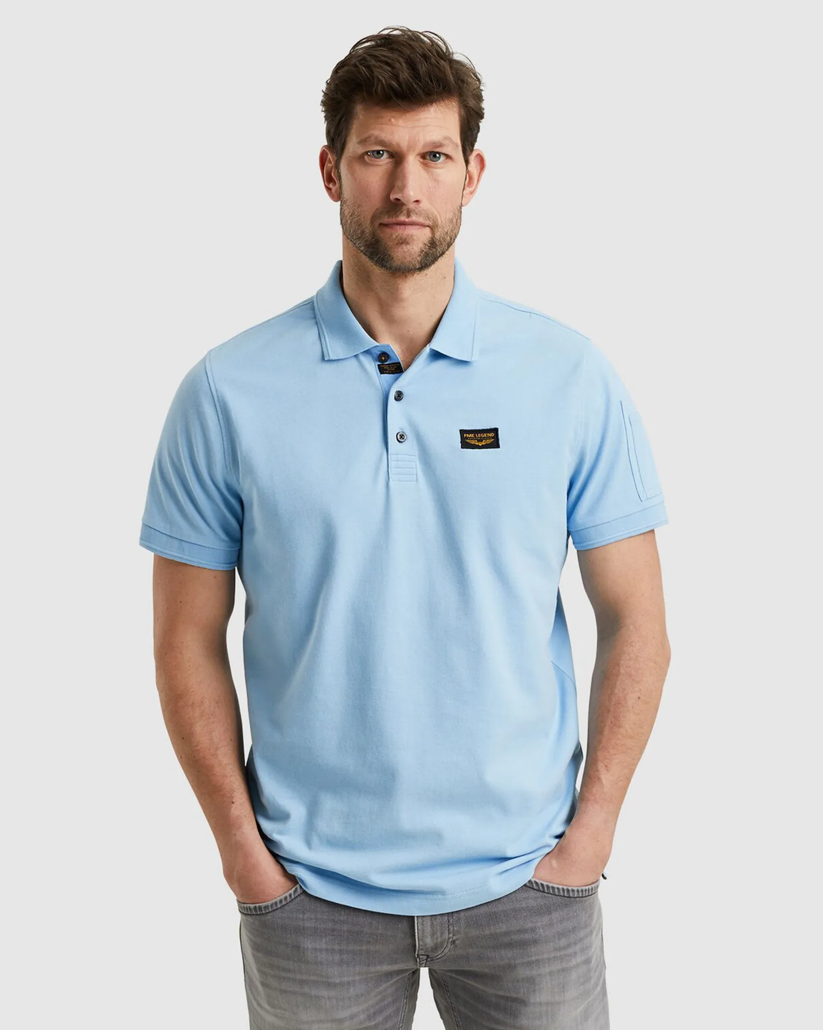 PME Legend American Classic Polo Blauw 110389-001-L
