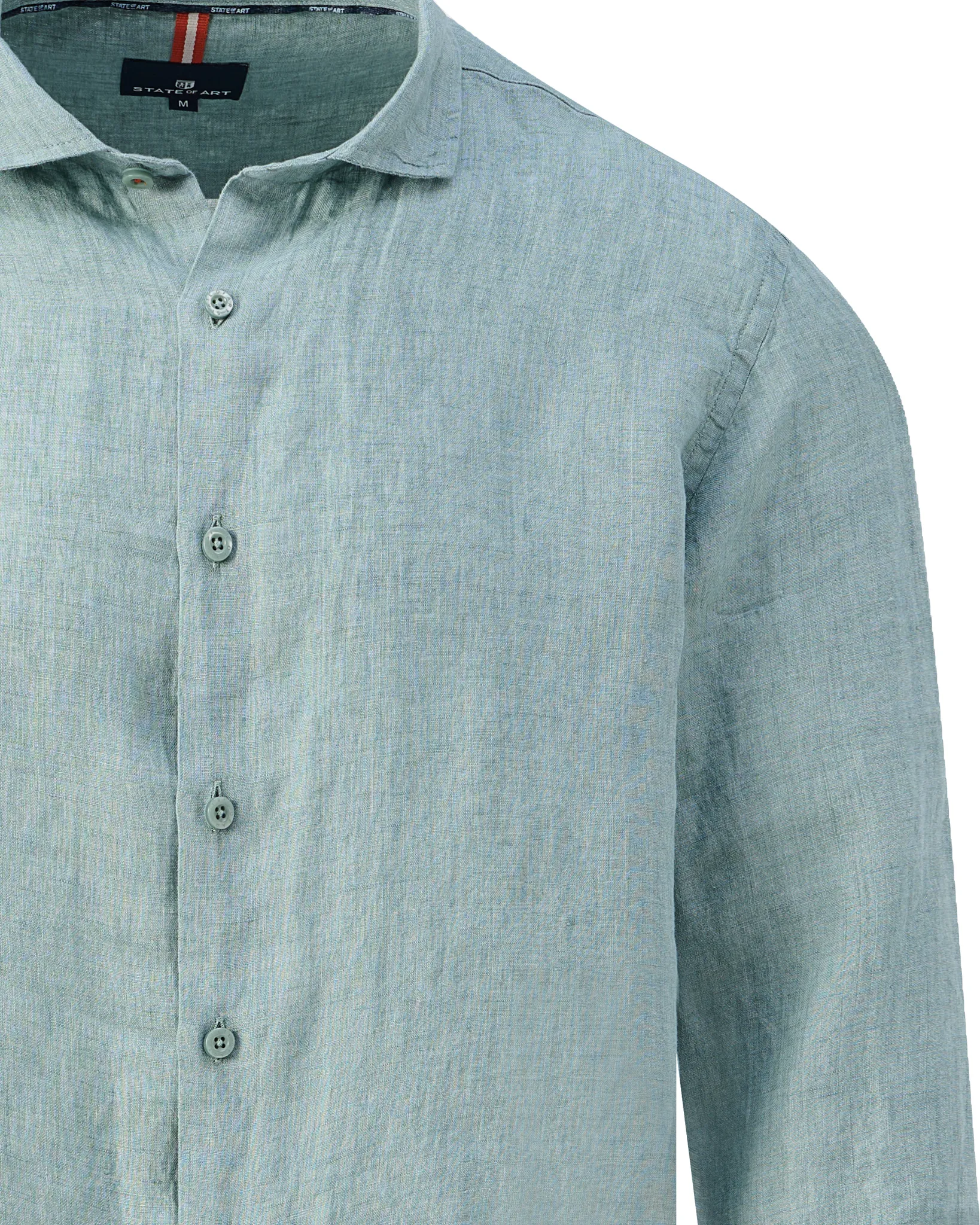 State of Art Casual Overhemd Groen 110391-001-4XL