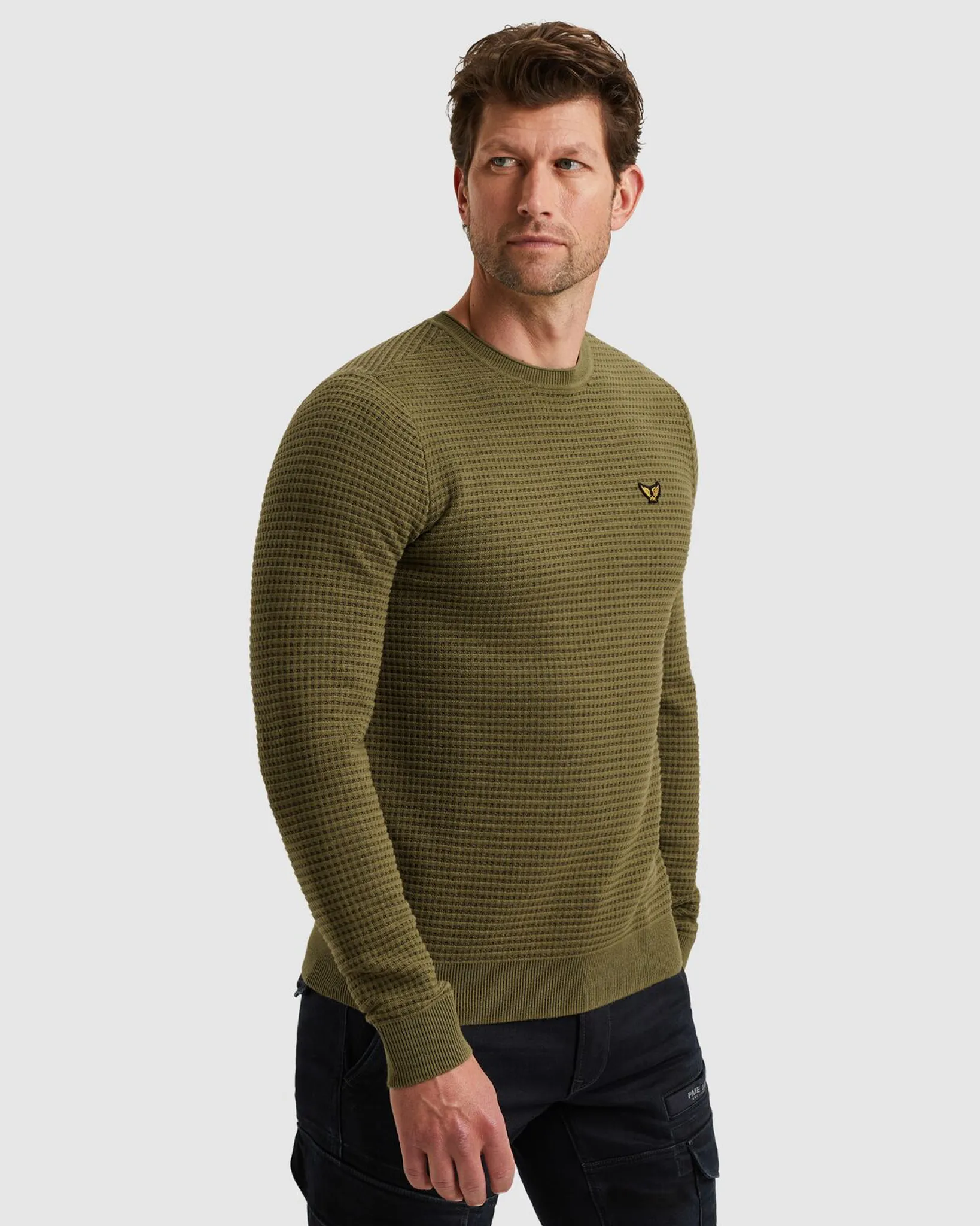 PME Legend Trui Ronde hals Groen 110471-001-XXL