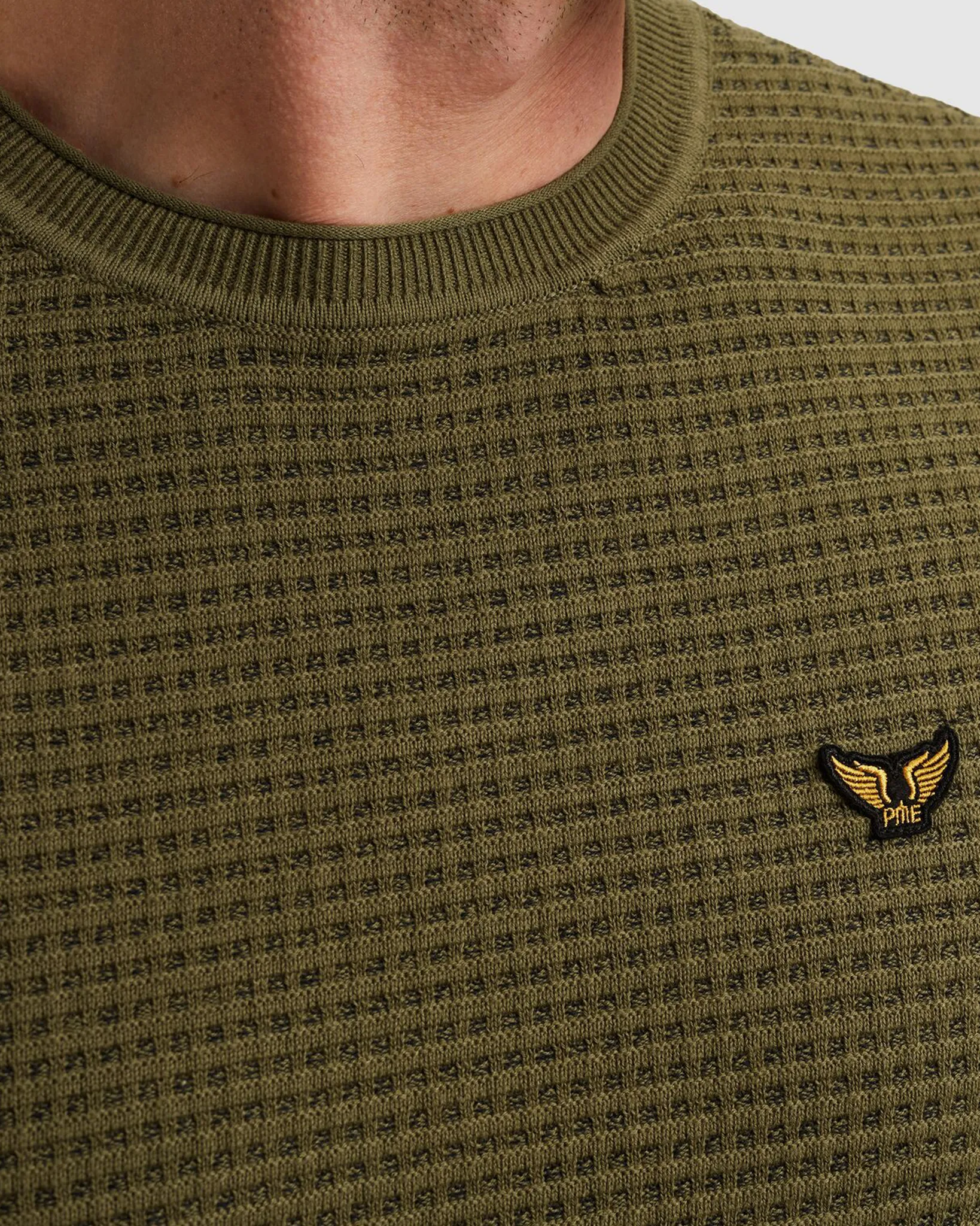 PME Legend Trui Ronde hals Groen 110471-001-XXL