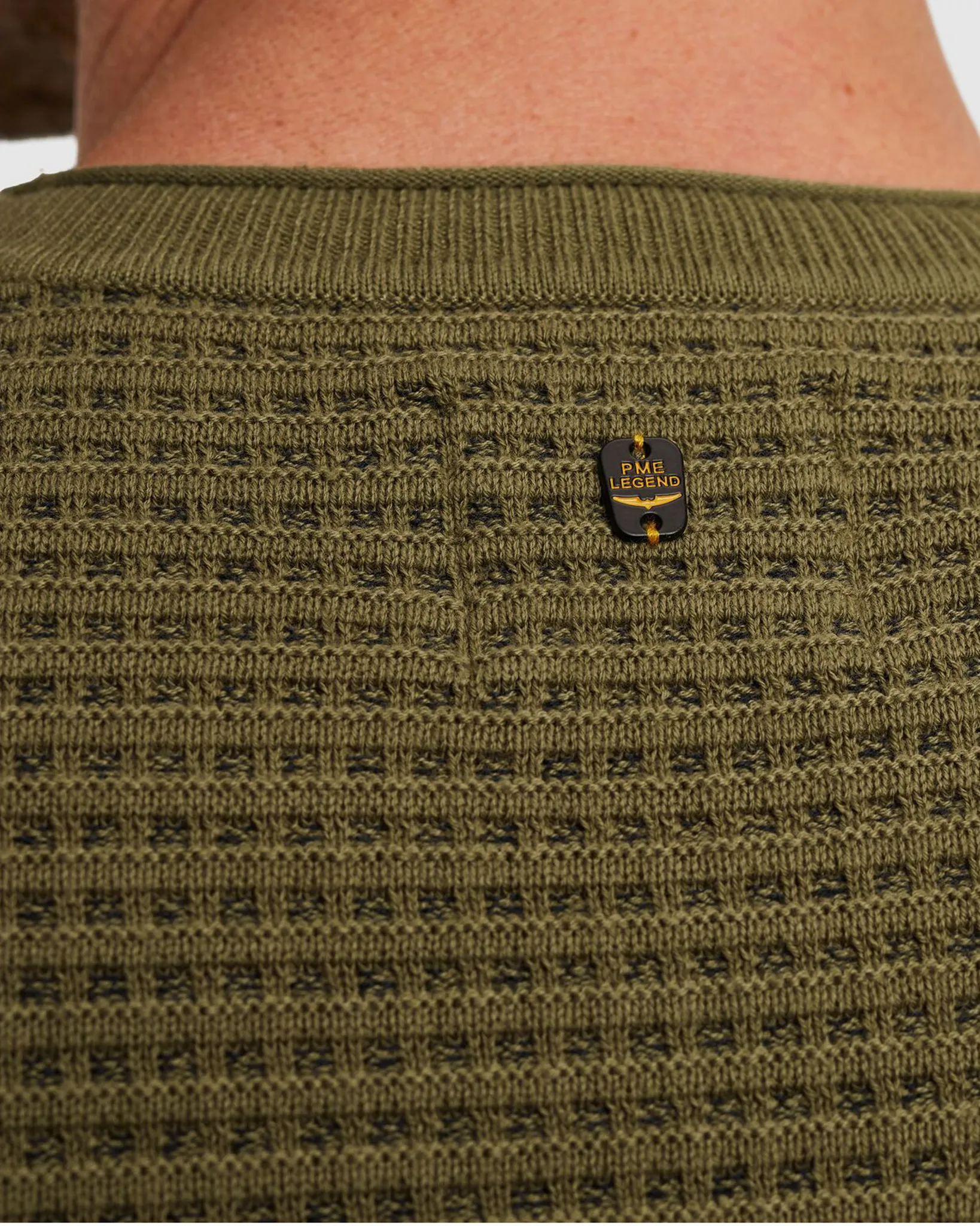 PME Legend Trui Ronde hals Groen 110471-001-XXL