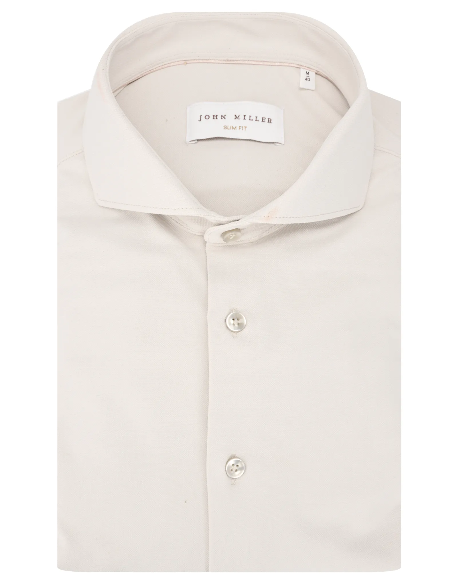 John Miller Hyperstretch Overhemd Licht grijs 110503-001-38