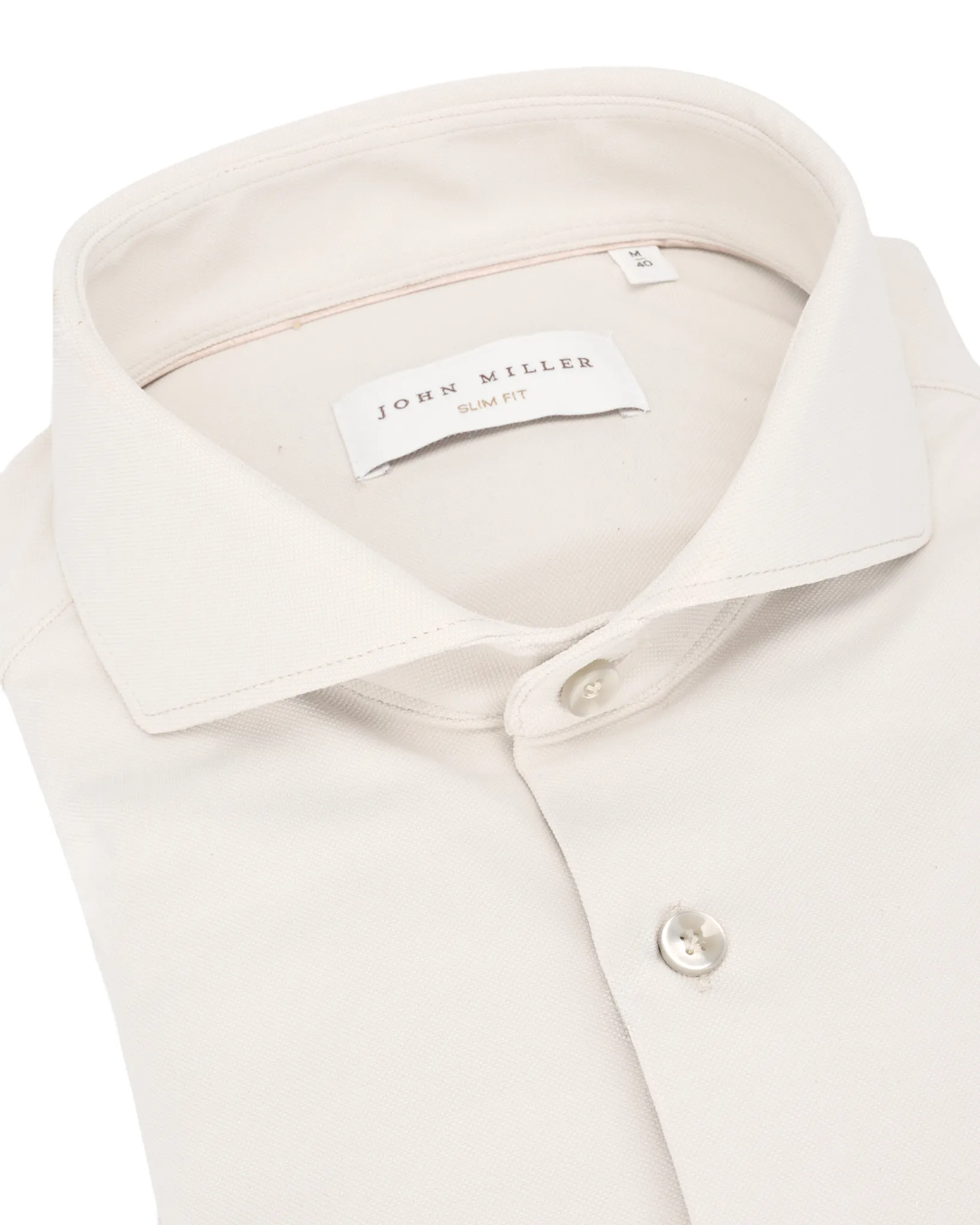 John Miller Hyperstretch Overhemd Licht grijs 110503-001-38