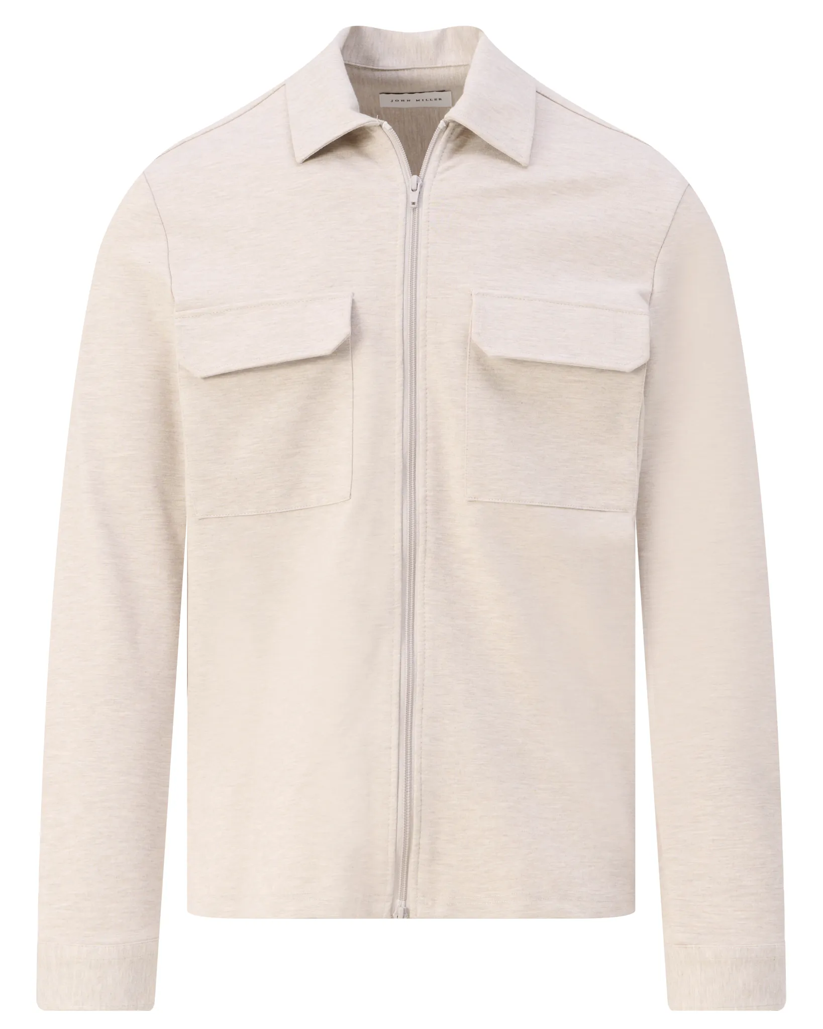 John Miller Overhemd Licht bruin 110518-001-L