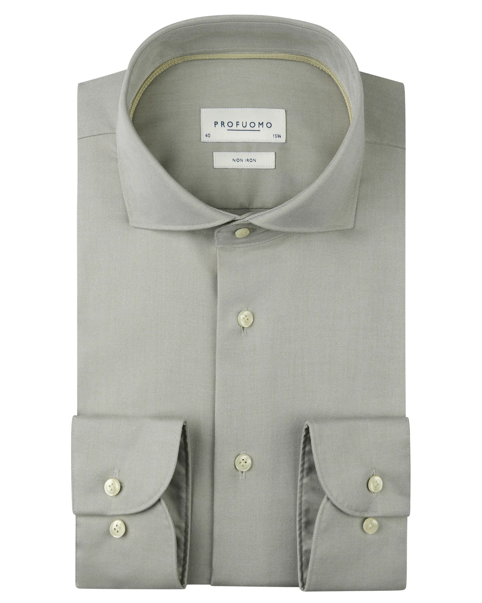 Profuomo Overhemd Regular Fit Groen 110520-001-40