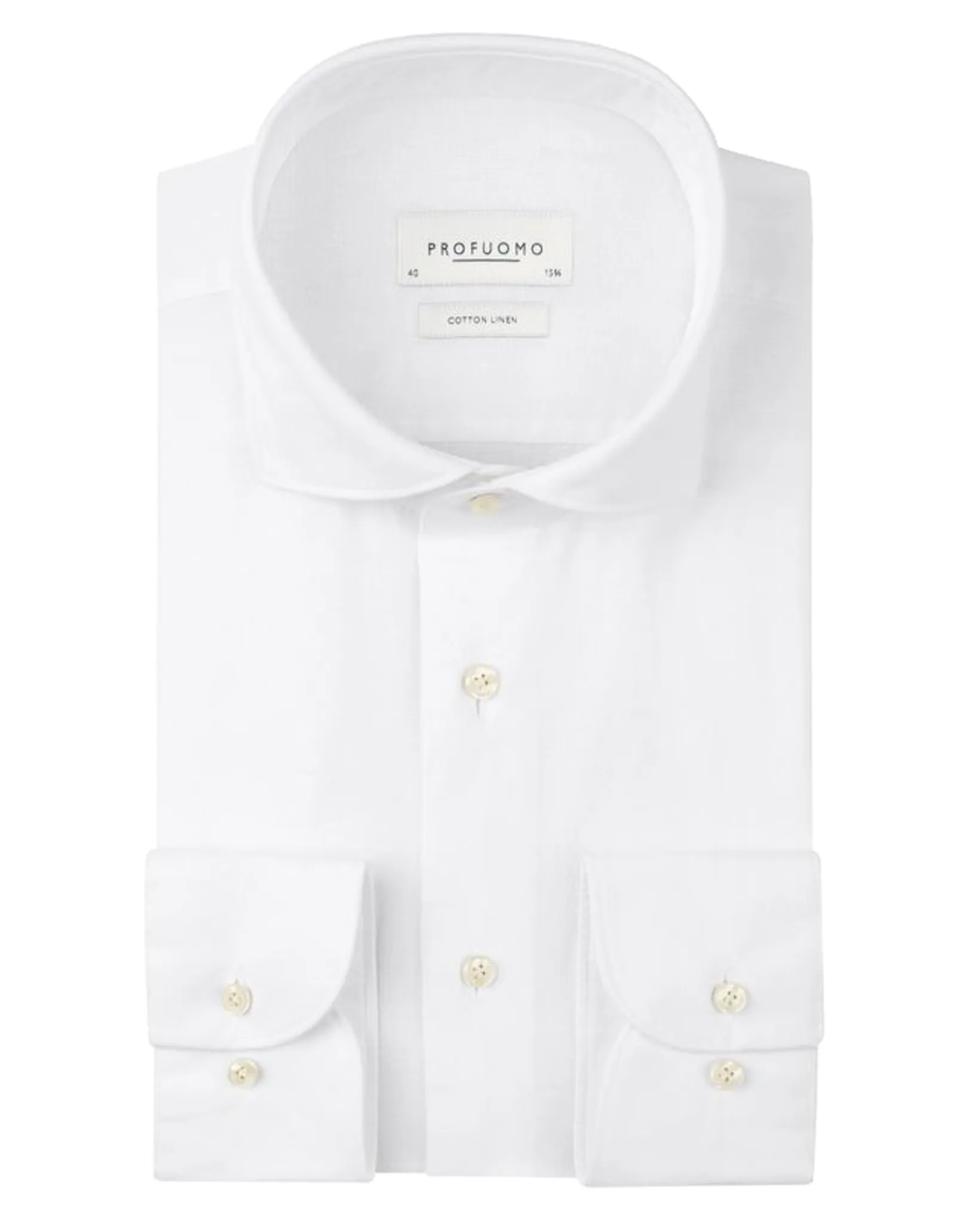 Profuomo Overhemd Regular Fit Blauw 110521-001-40