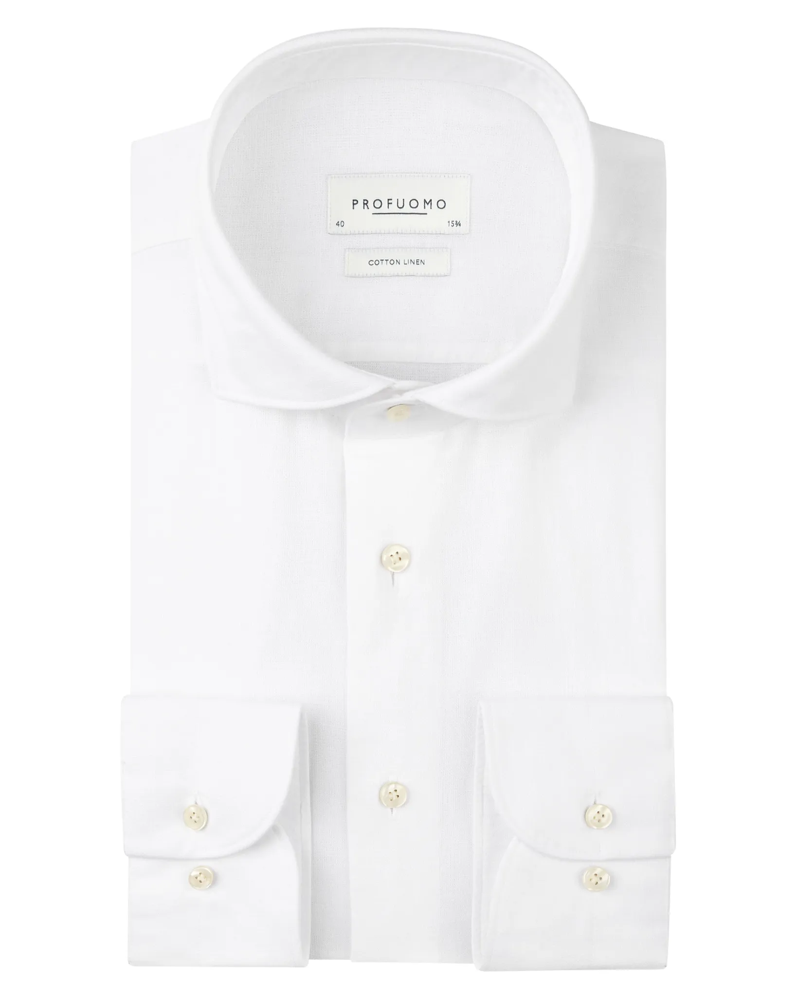 Profuomo Overhemd Regular Fit Wit 110521-001-40