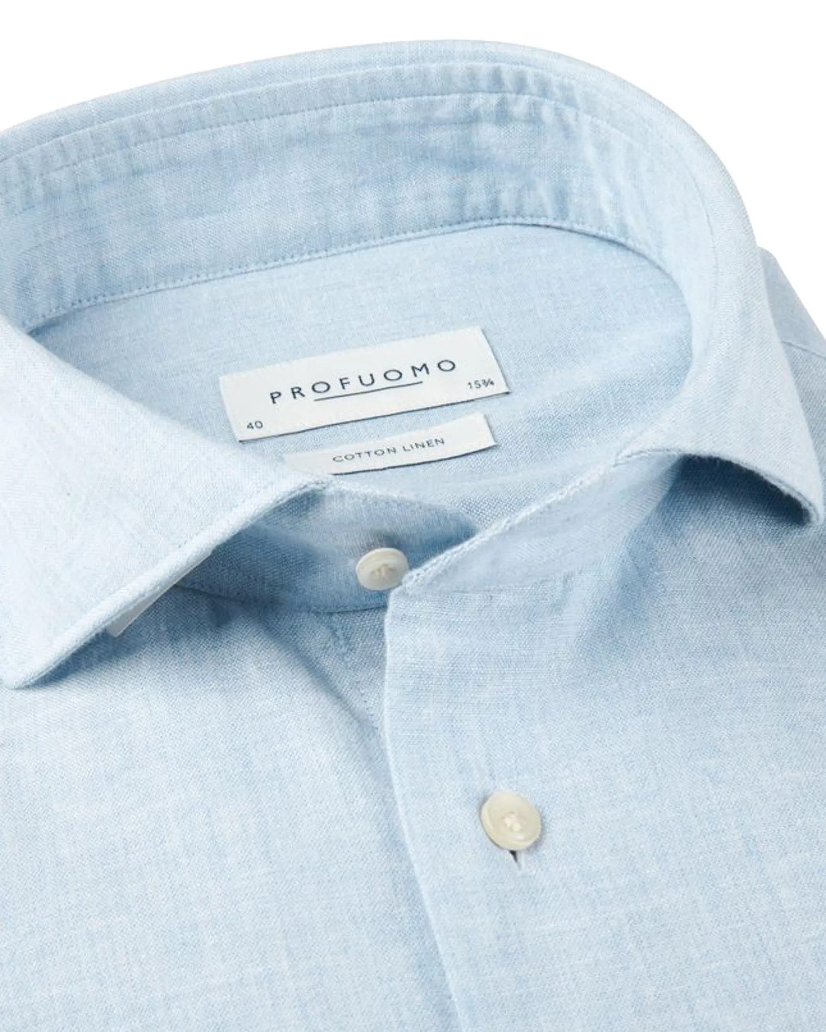 Profuomo Overhemd Regular Fit Blauw 110523-001-40