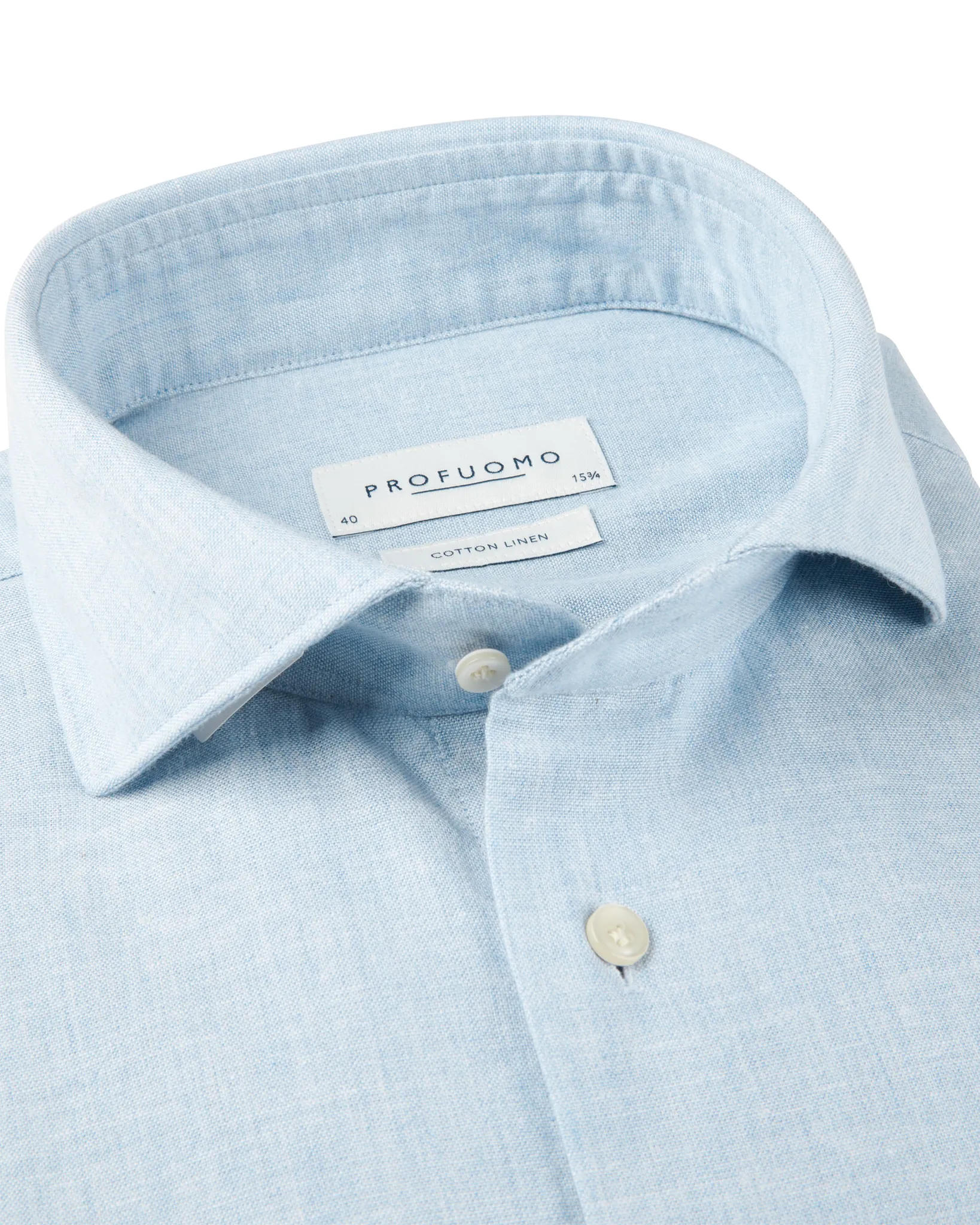 Profuomo Overhemd Regular Fit Blauw 110523-001-40