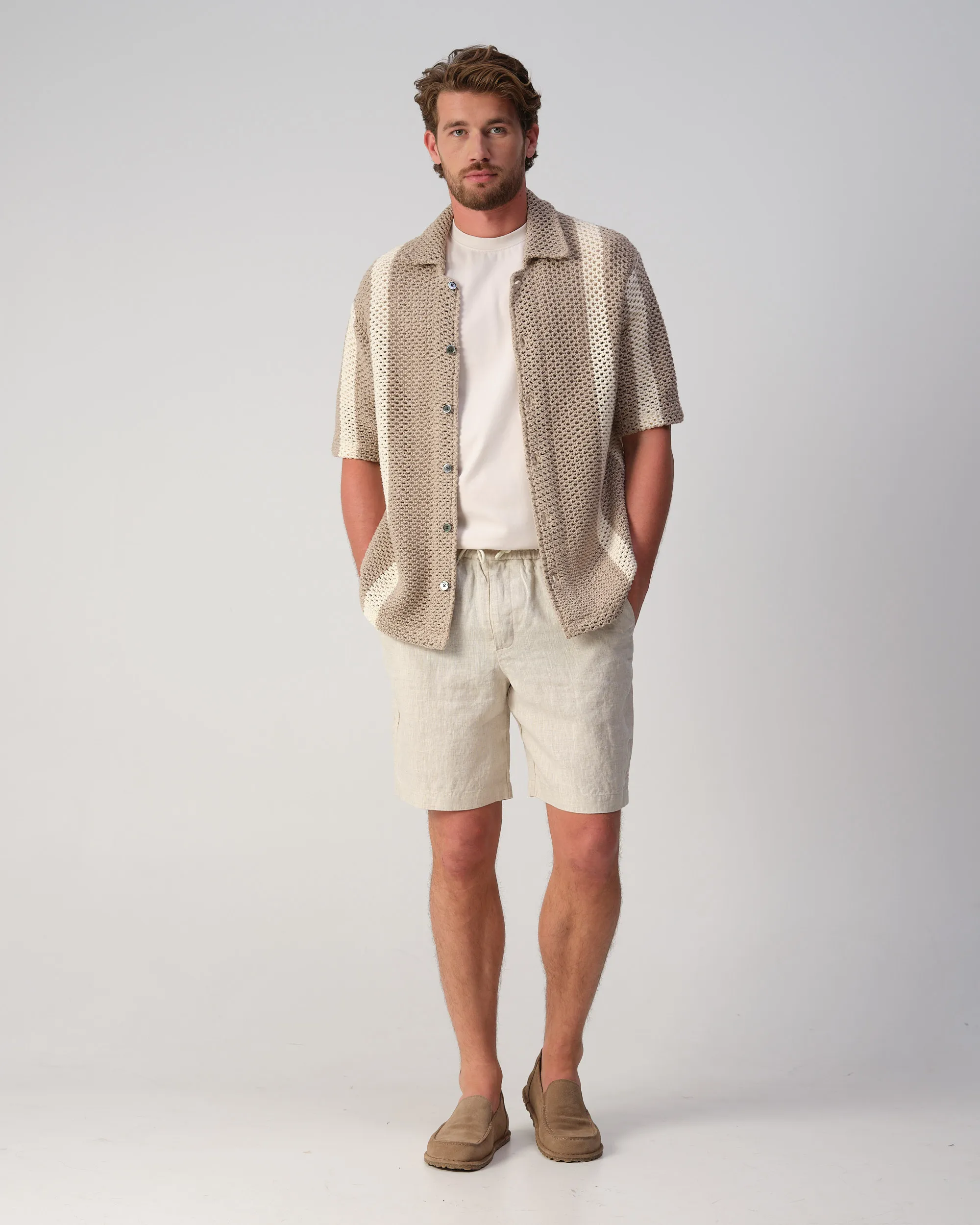 Blue Industry Short Ecru 110578-001-L