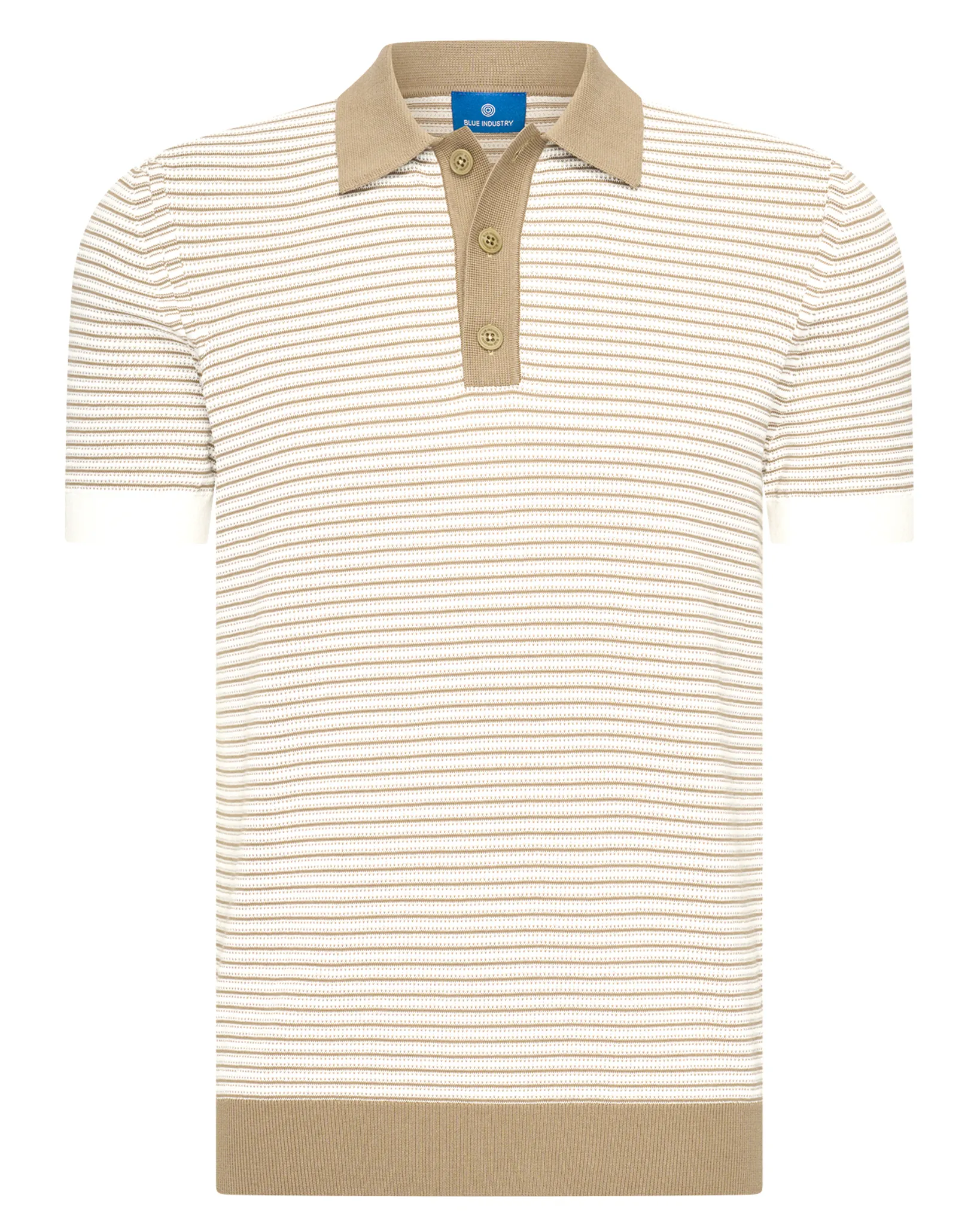 Blue Industry Polo Taupe 110615-001-L