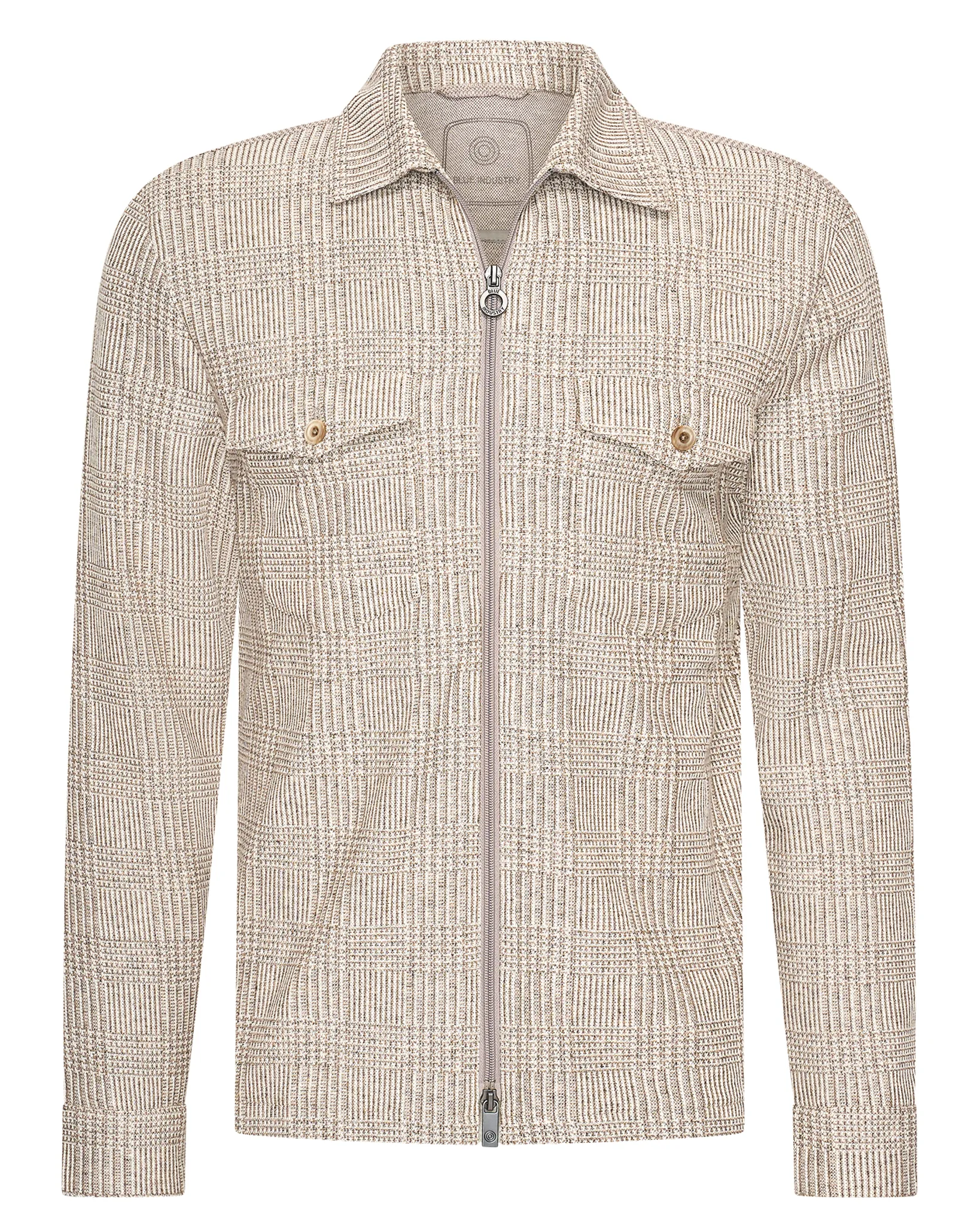 Blue Industry Overshirt Beige 110632-001-L