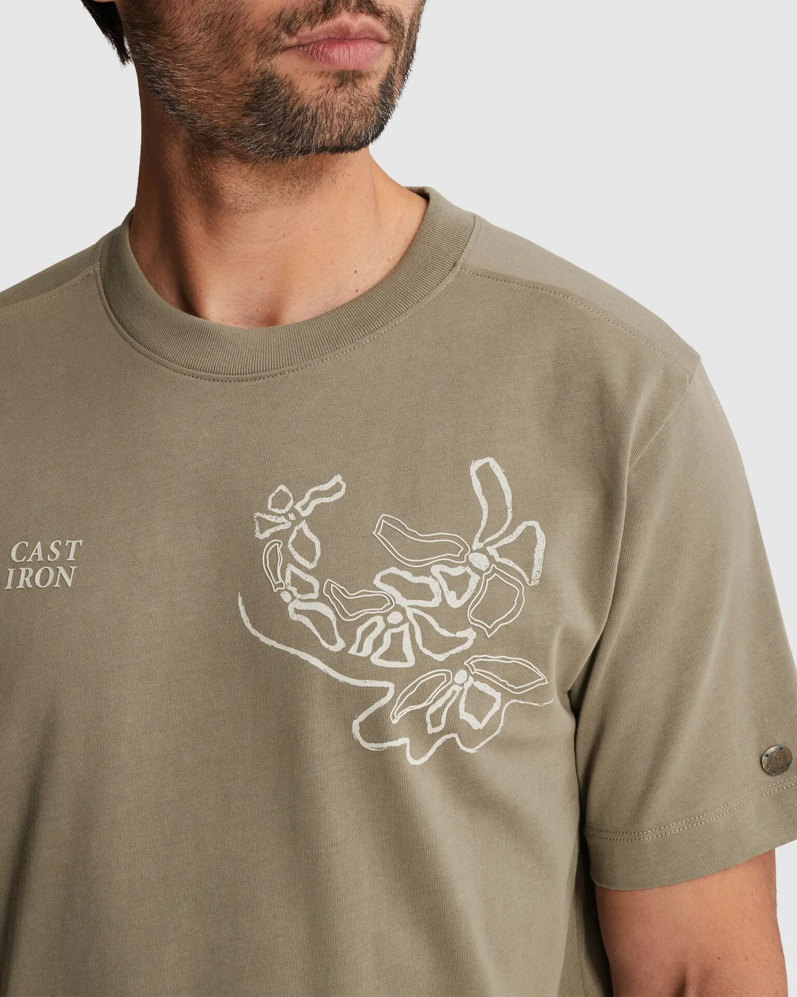 Cast Iron T-shirt  Groen 110670-001-L