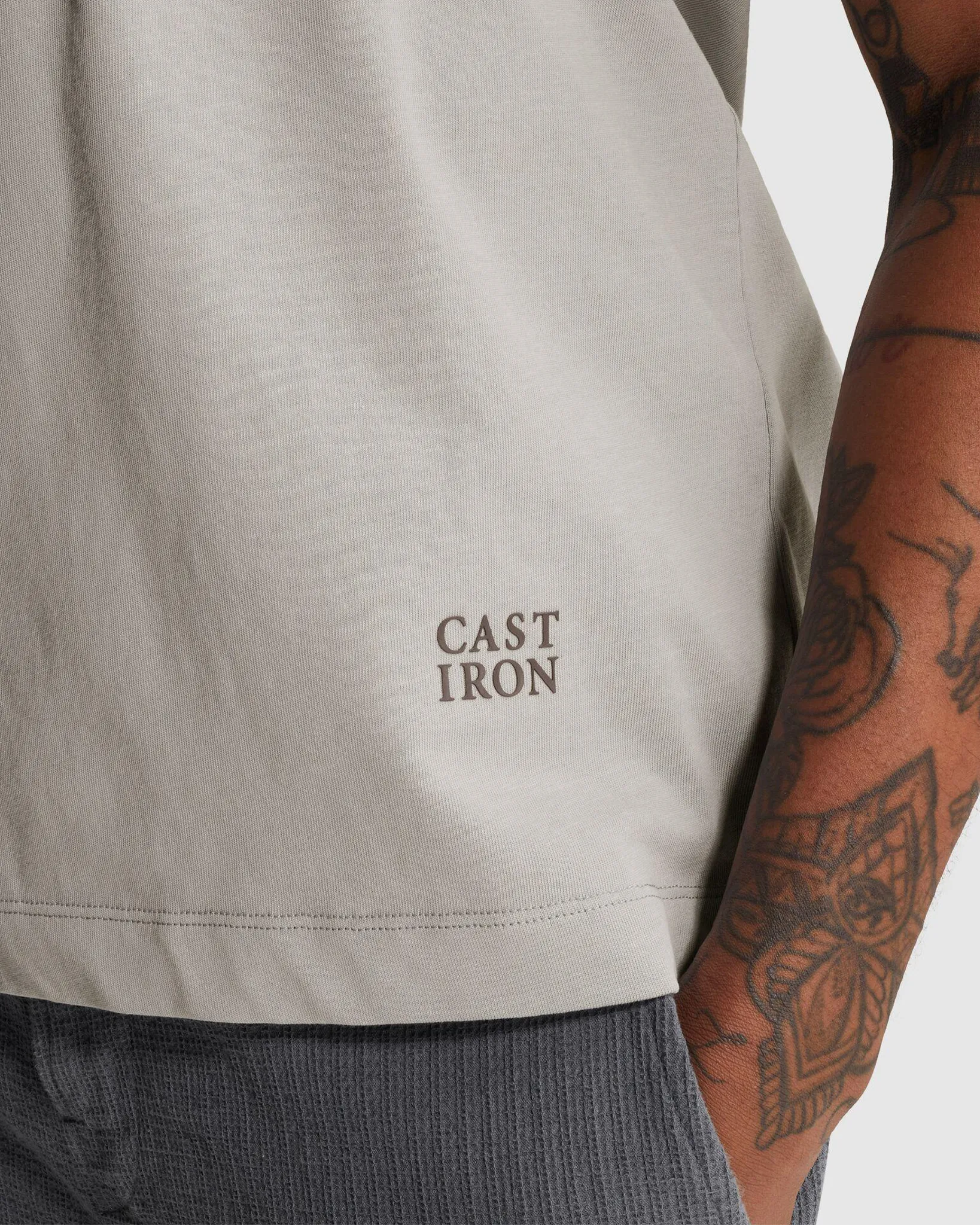 Cast Iron T-shirt Grijs 110671-001-L