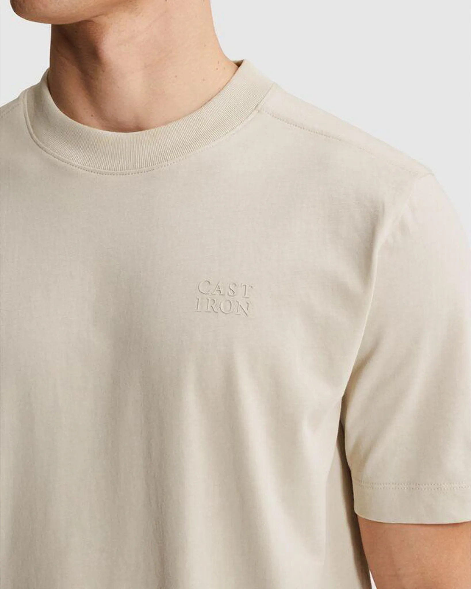 Cast Iron T-shirt Zilver 110673-001-L