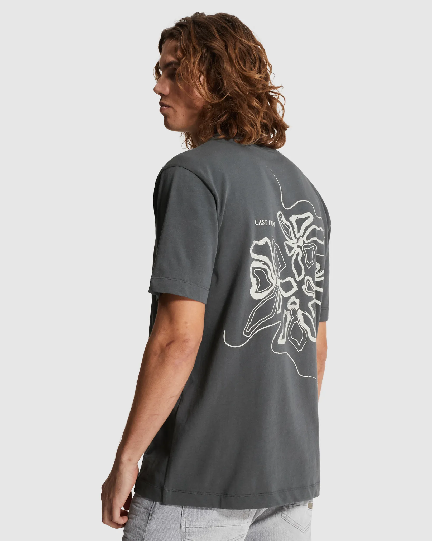Cast Iron T-shirt Grijs 110674-001-L