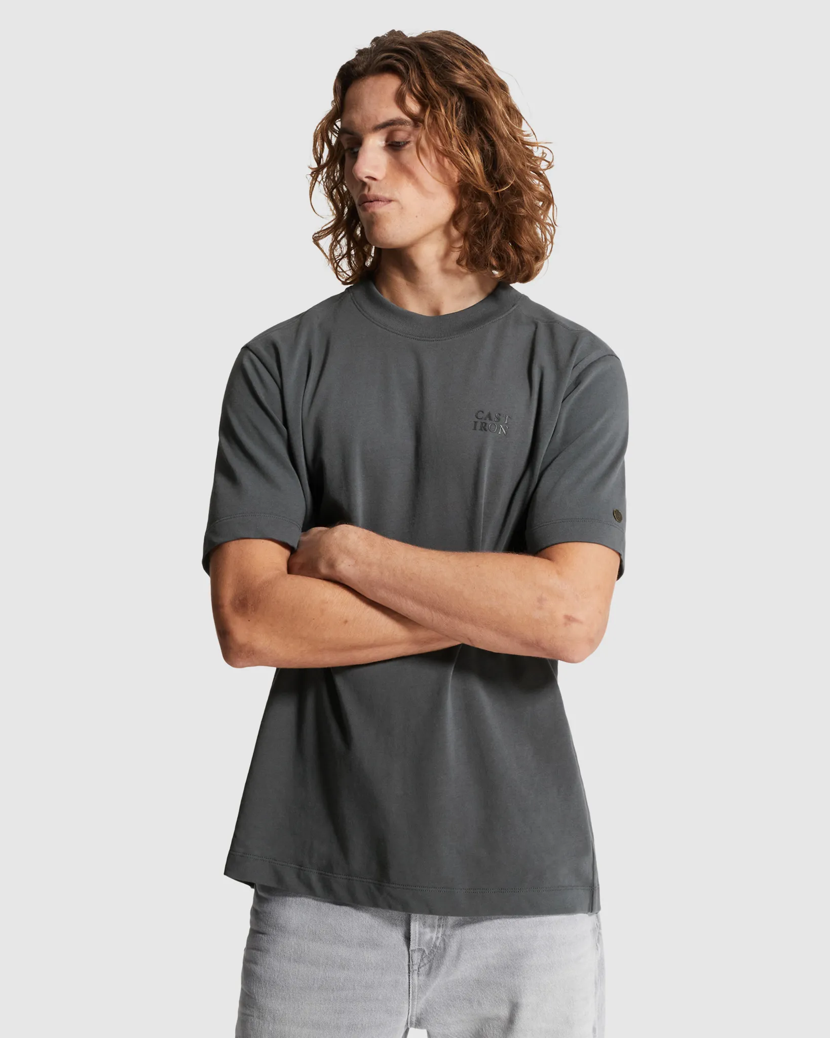 Cast Iron T-shirt Grijs 110674-001-L