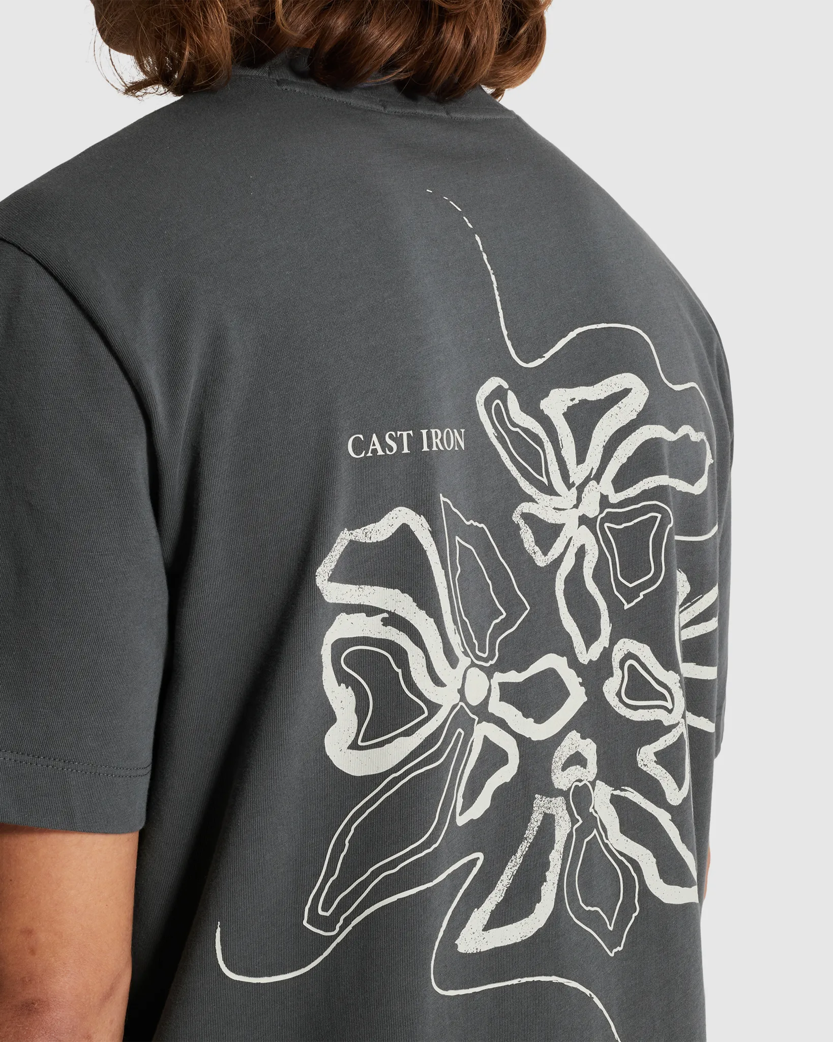 Cast Iron T-shirt Grijs 110674-001-L