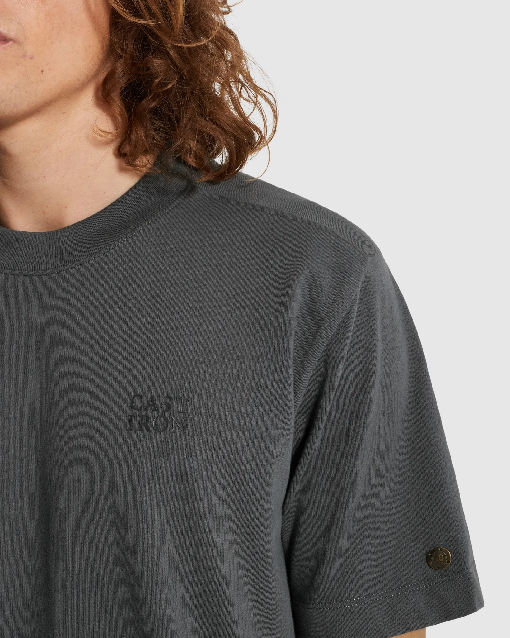 Cast Iron T-shirt Grijs 110674-001-L