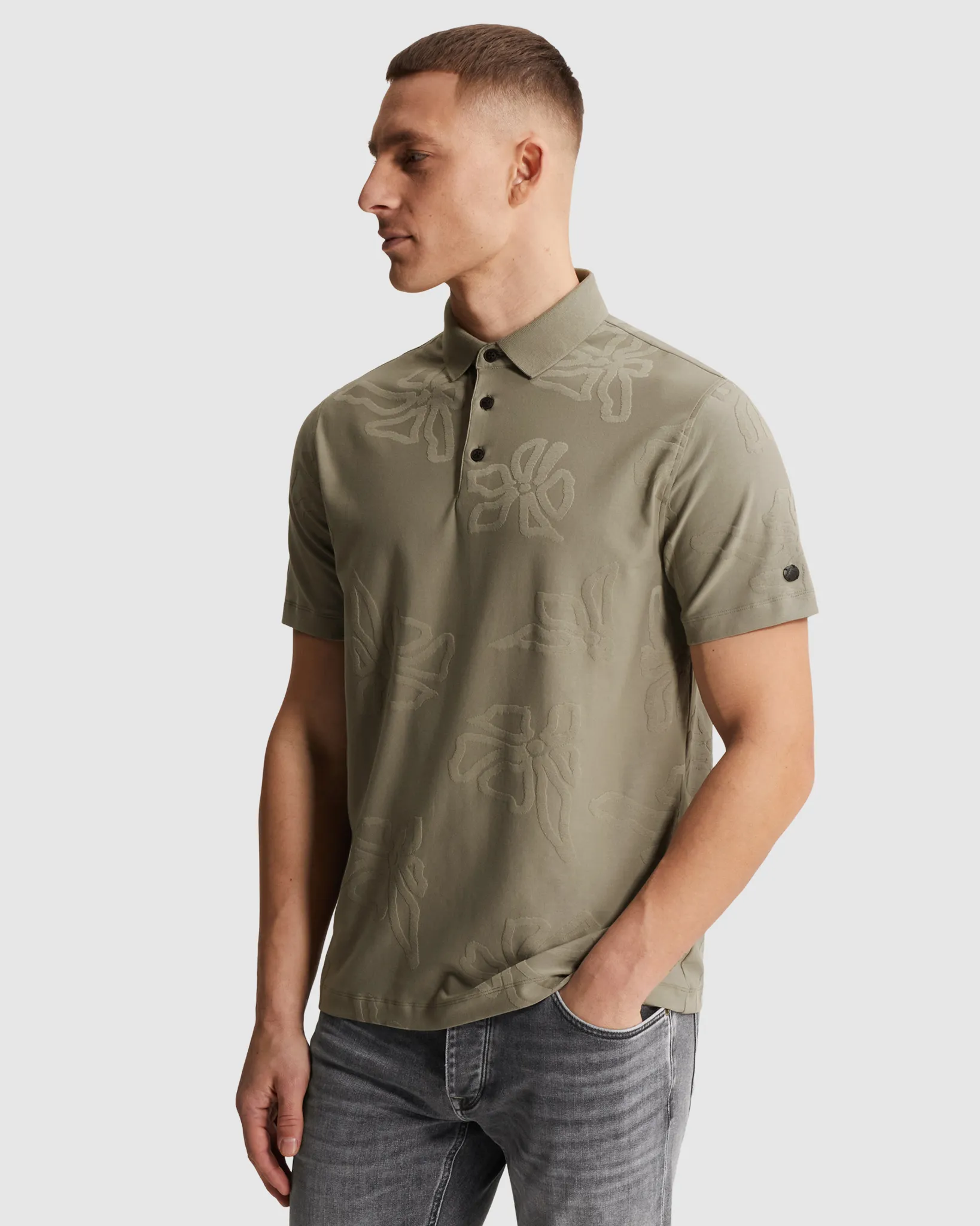 Cast Iron Polo  Groen 110675-001-L