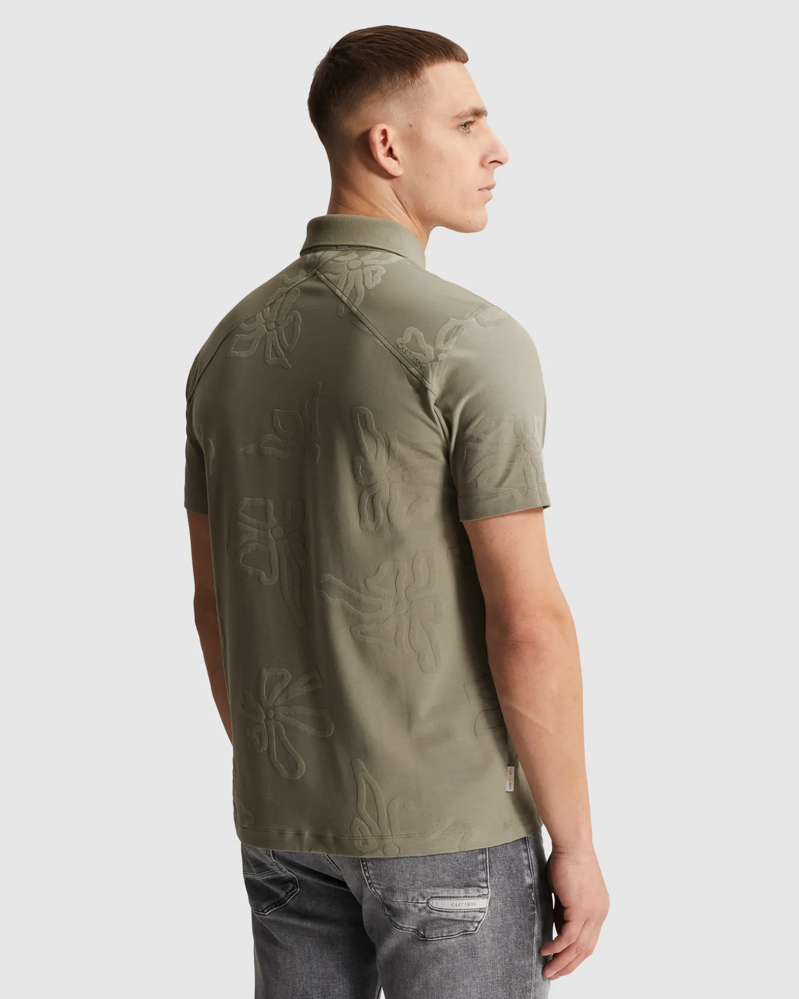 Cast Iron Polo  Groen 110675-001-L