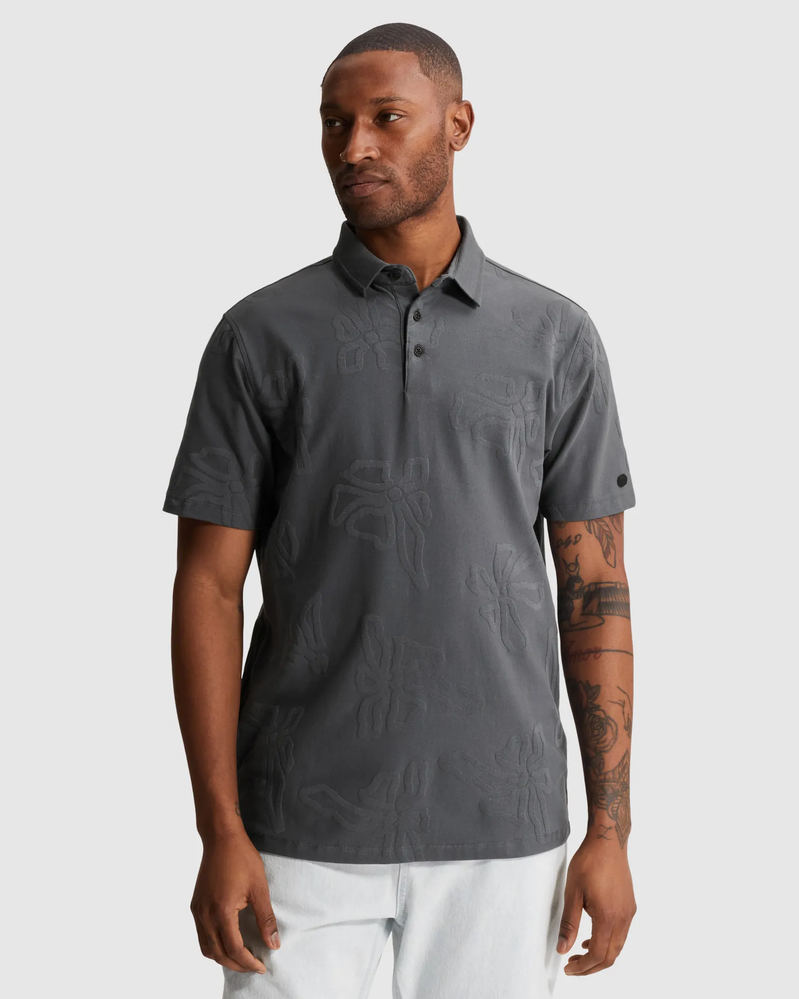Cast Iron Polo Grijs 110676-001-L