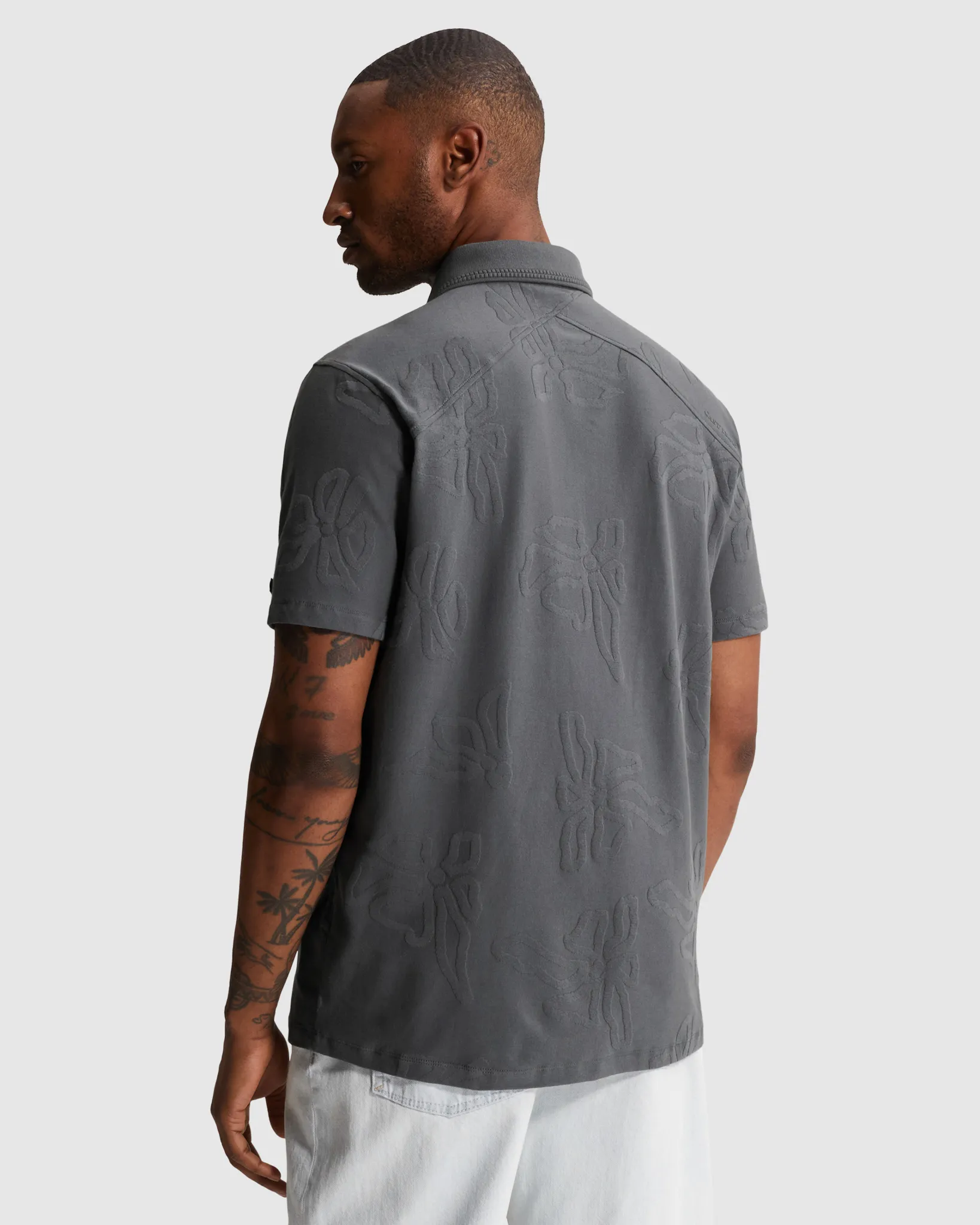 Cast Iron Polo Grijs 110676-001-L