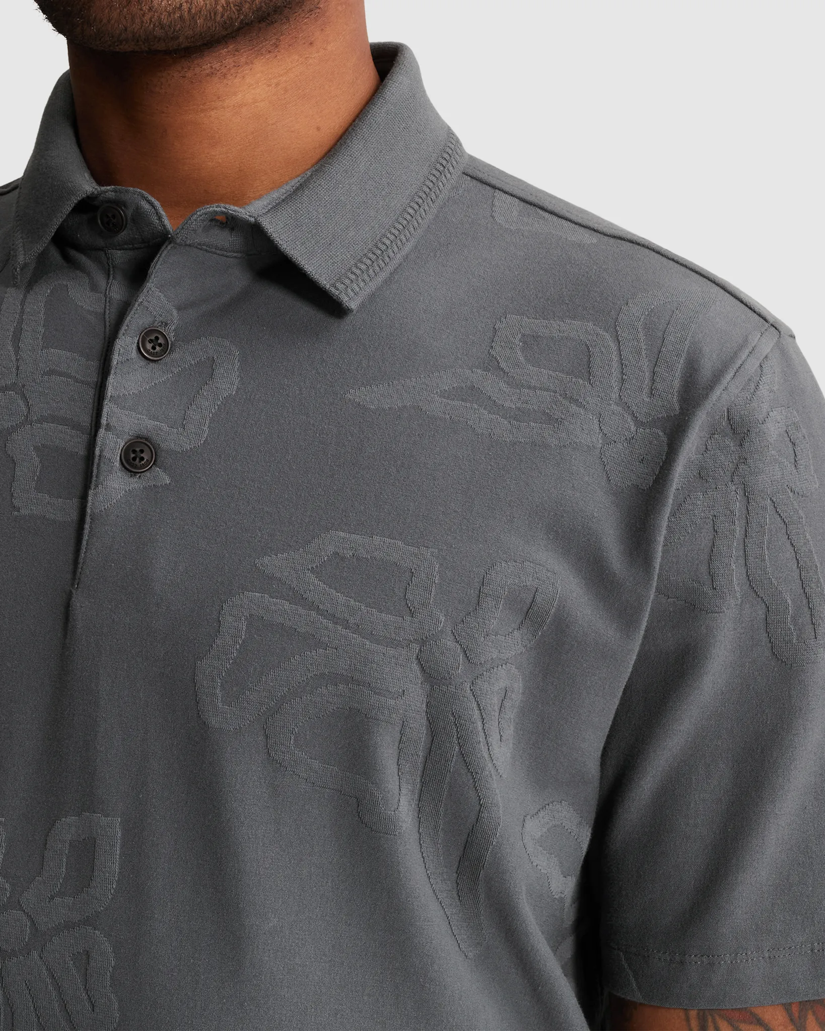 Cast Iron Polo Grijs 110676-001-L