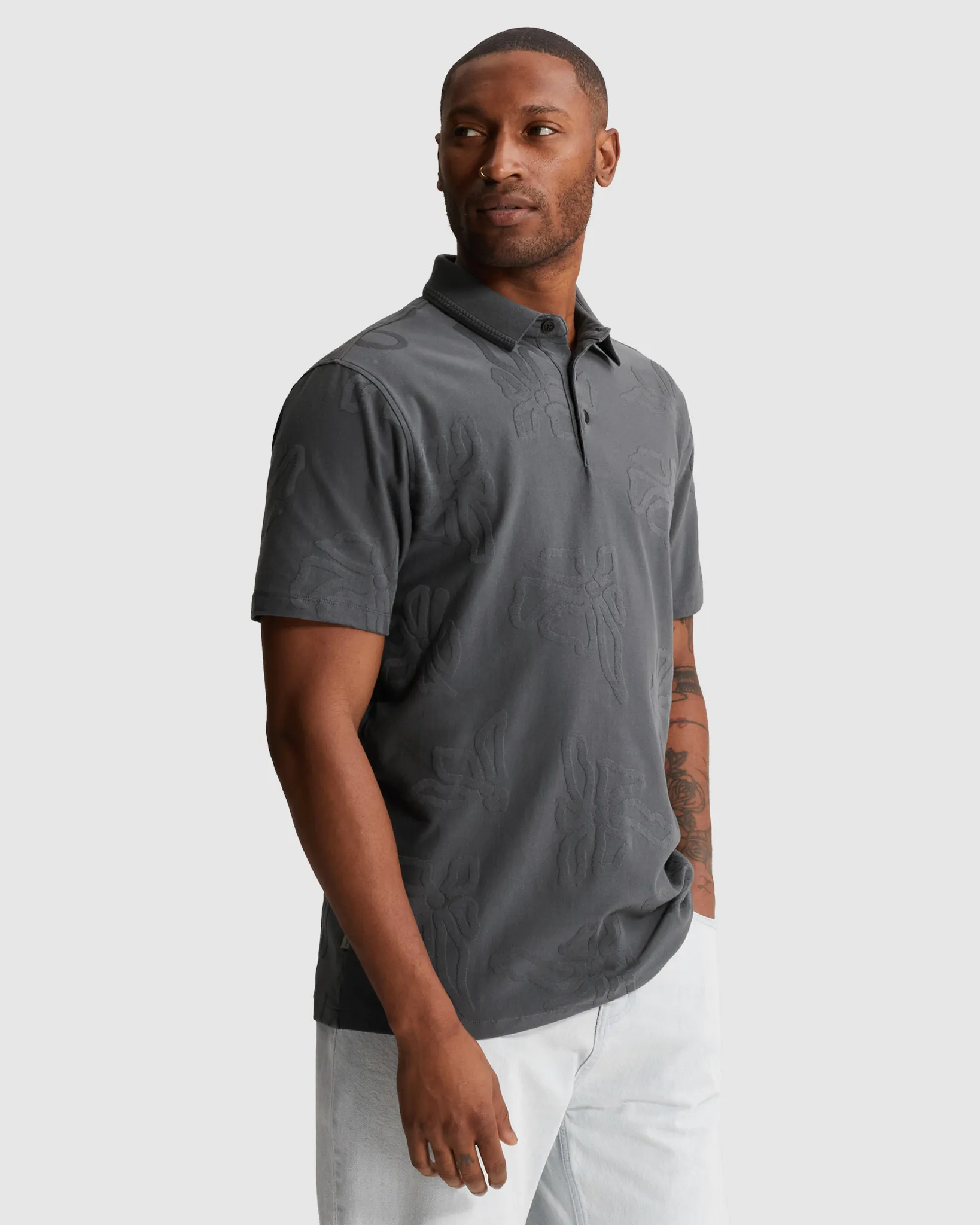 Cast Iron Polo Grijs 110676-001-L