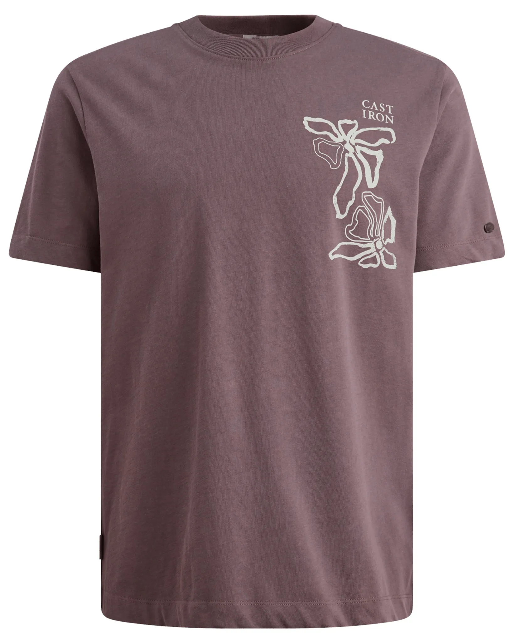 Cast Iron T-shirt Paars 110678-001-L