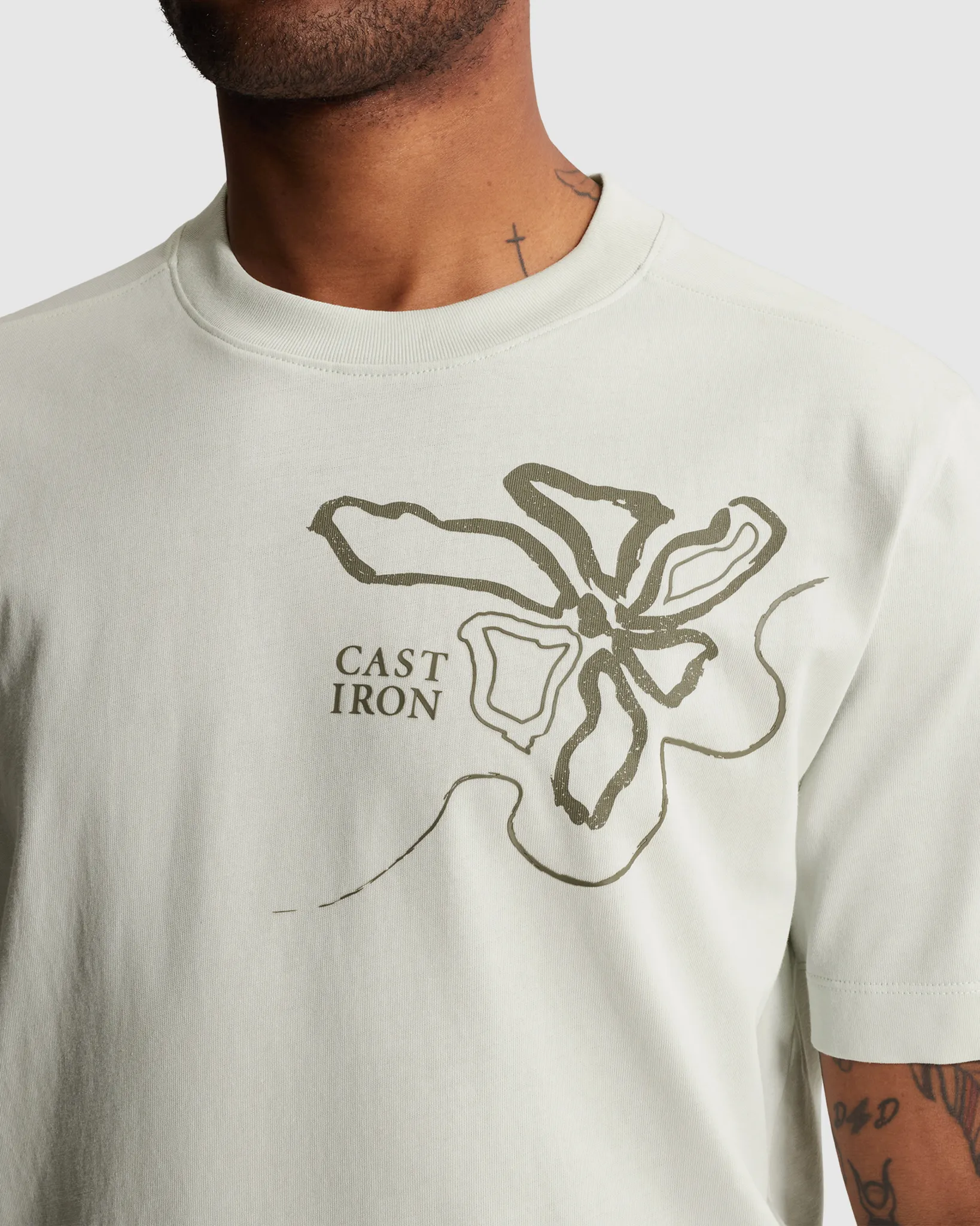 Cast Iron T-shirt  Blauw 110679-001-L