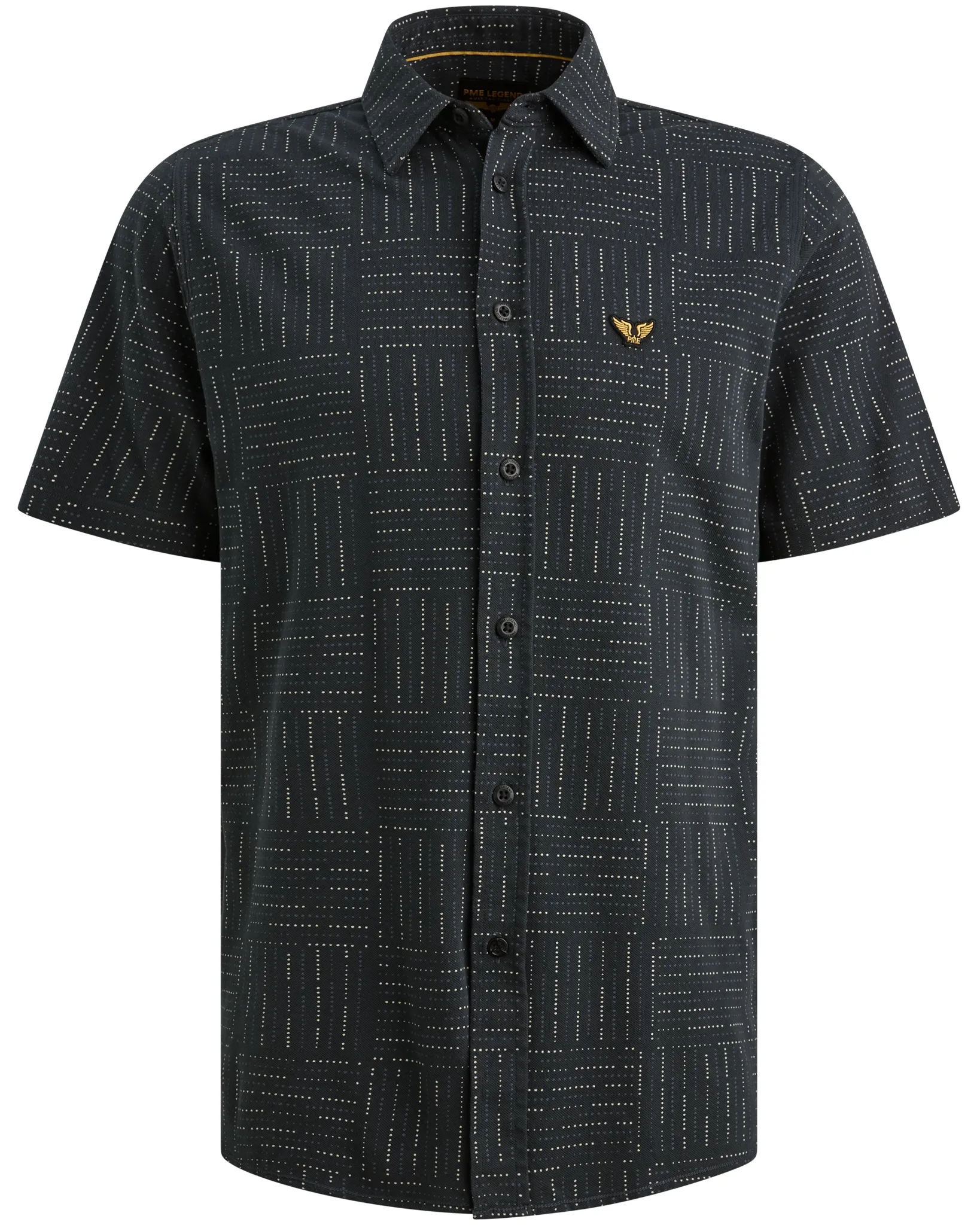 PME Legend Casual Overhemd Blauw 110692-001-L